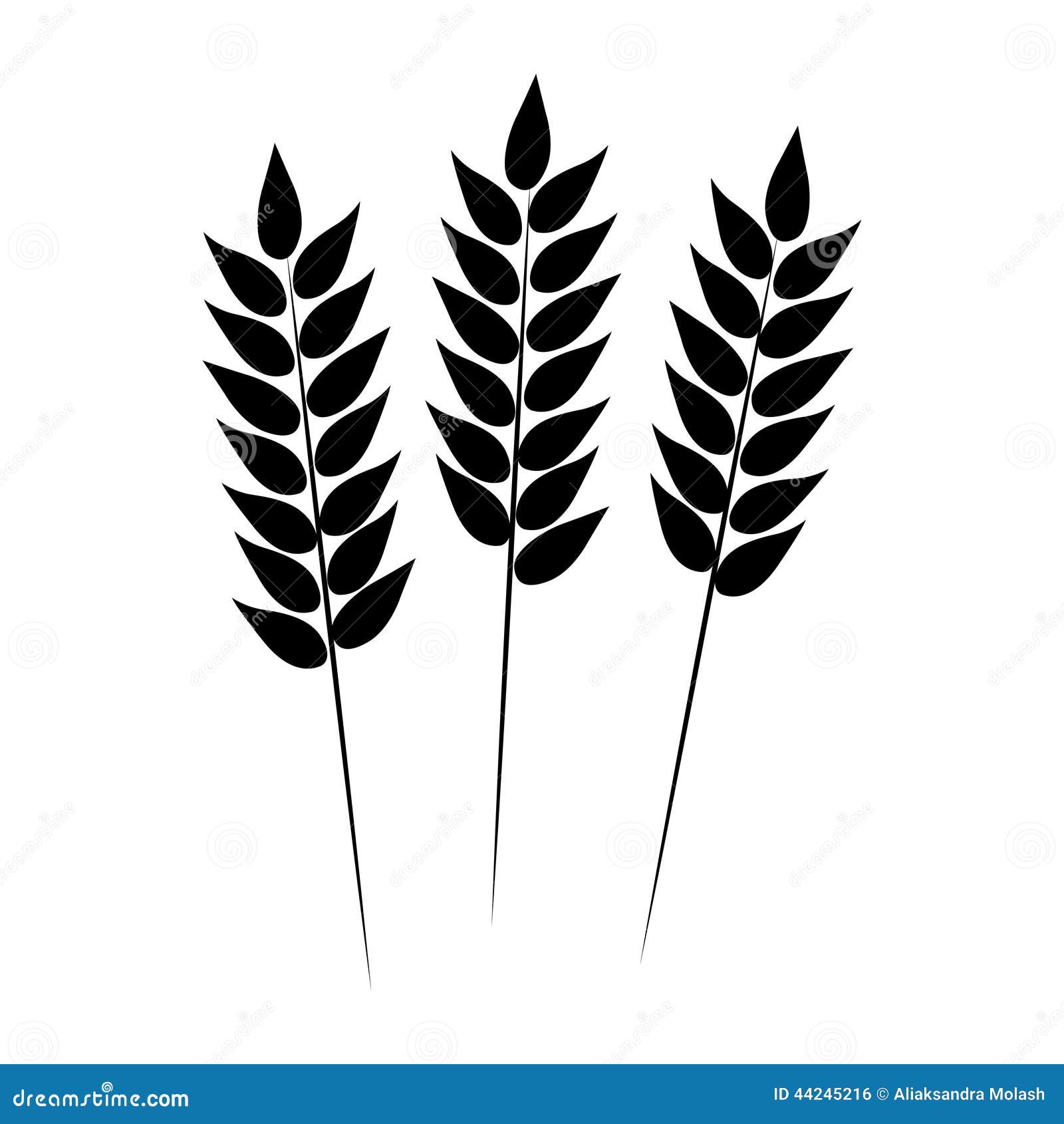 Wheat Icon. Vector Illustration Stock Vector  Image: 44245216