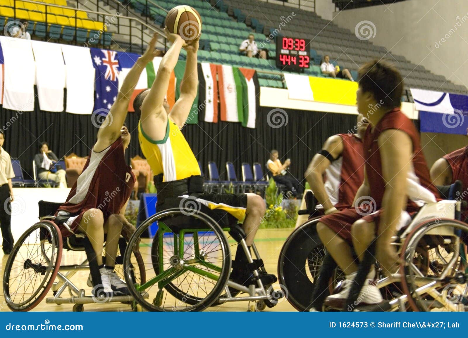 Wheel Chair Basketball for Disabled Persons (Men) Stock Image Image