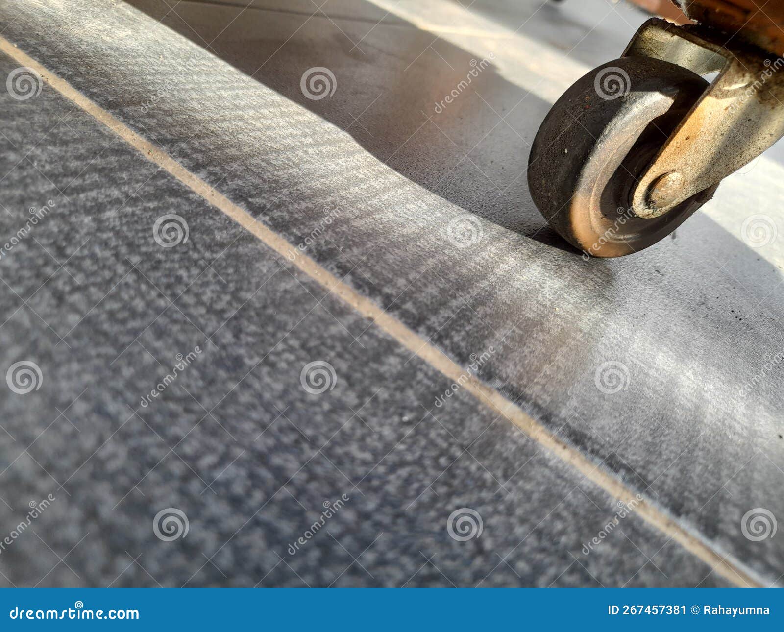 The Wheel of the Clothesline on the Floor Stock Image Image of metal