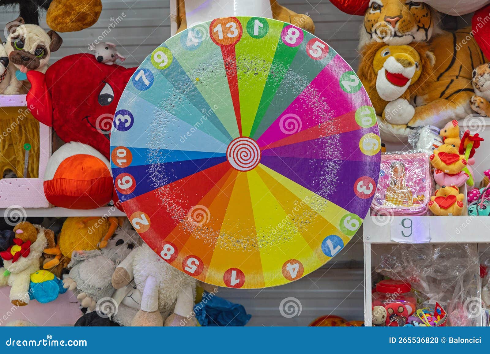 Colourful Spinning Wheel Game 