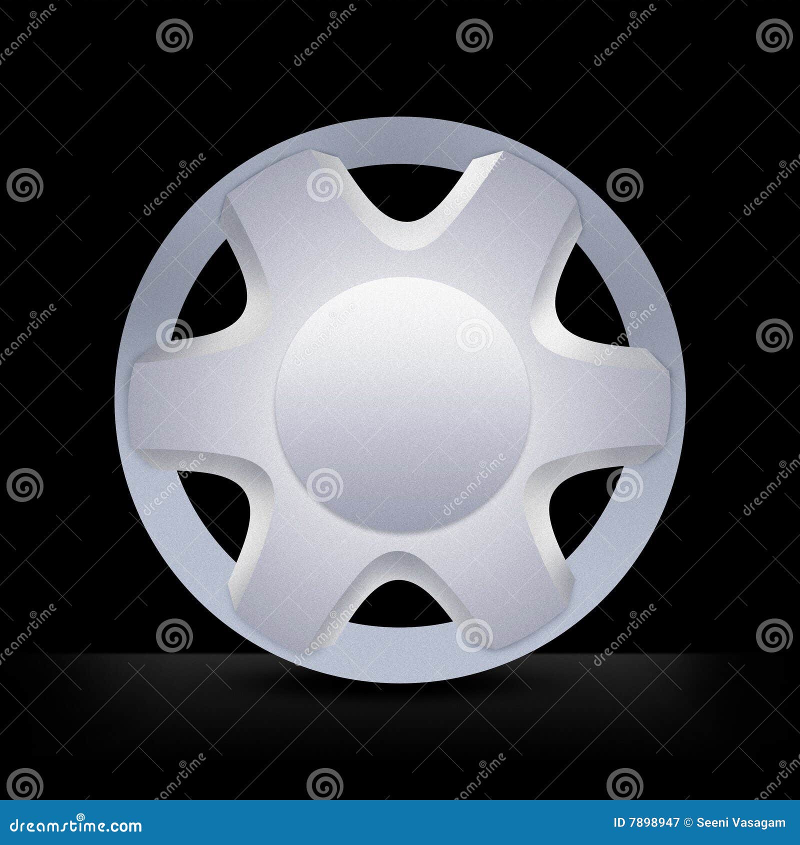 Wheel hubcap rim stock image. Image of silver, alloy, chrome 7898947