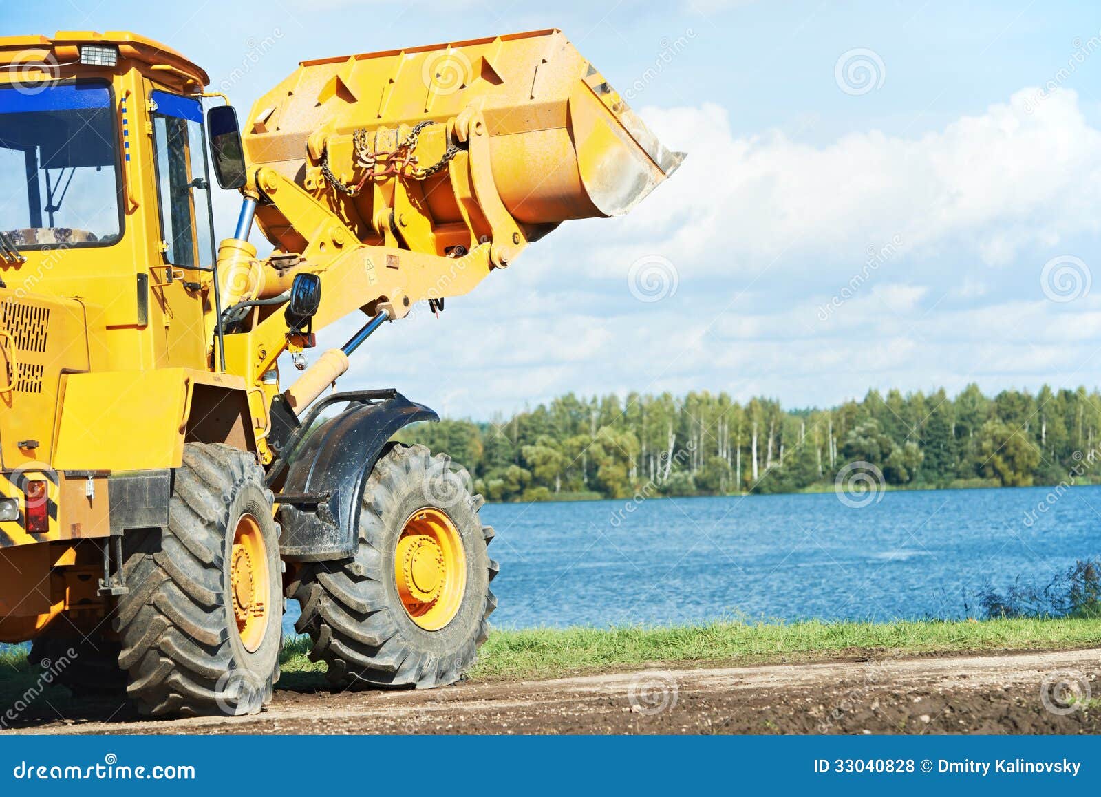 Wheel Loader Excavator at Work Stock Photo Image of machine, loader