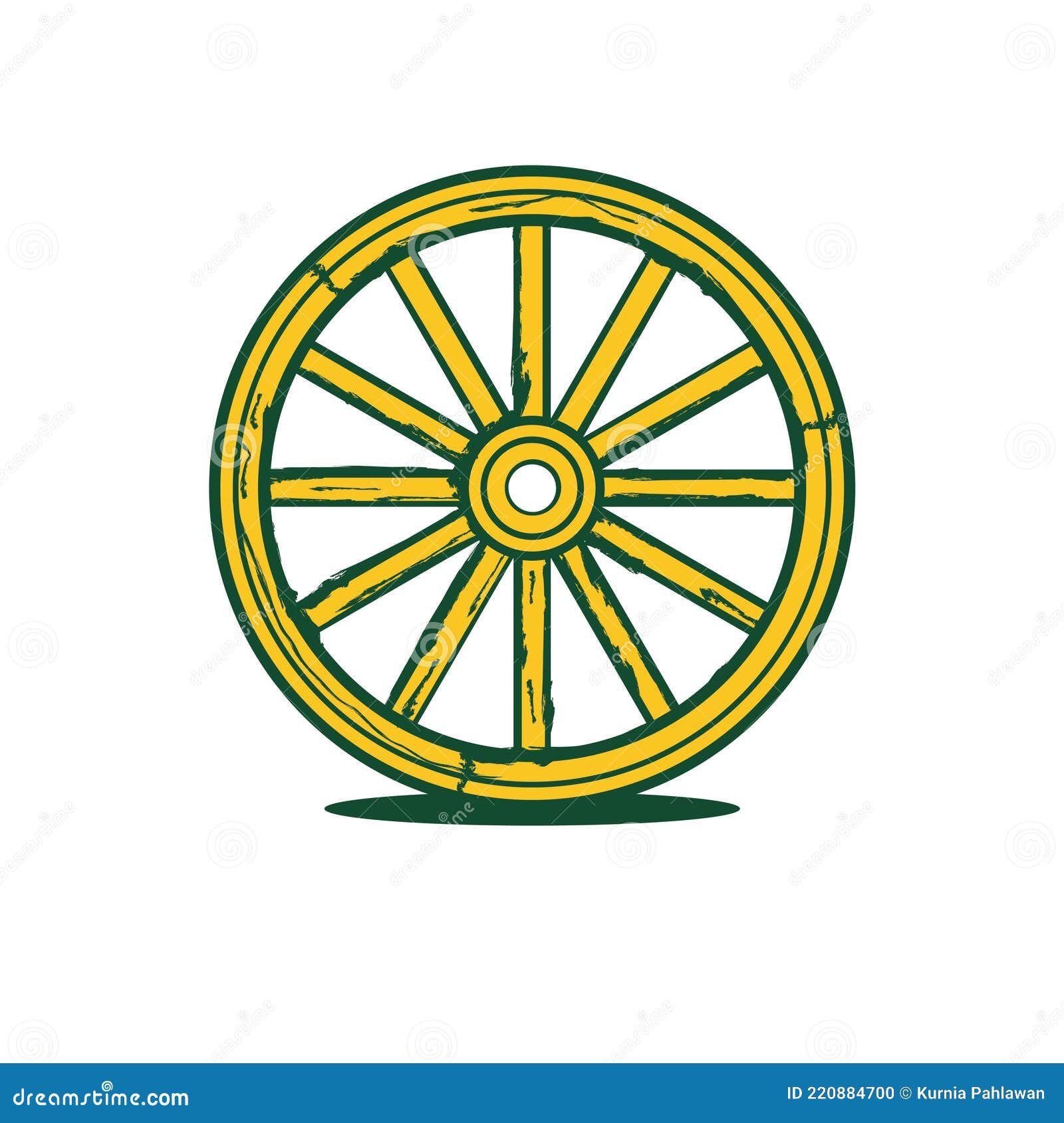 Wheel Logo , Wooden Vector Logo Stock Illustration - Illustration of ...