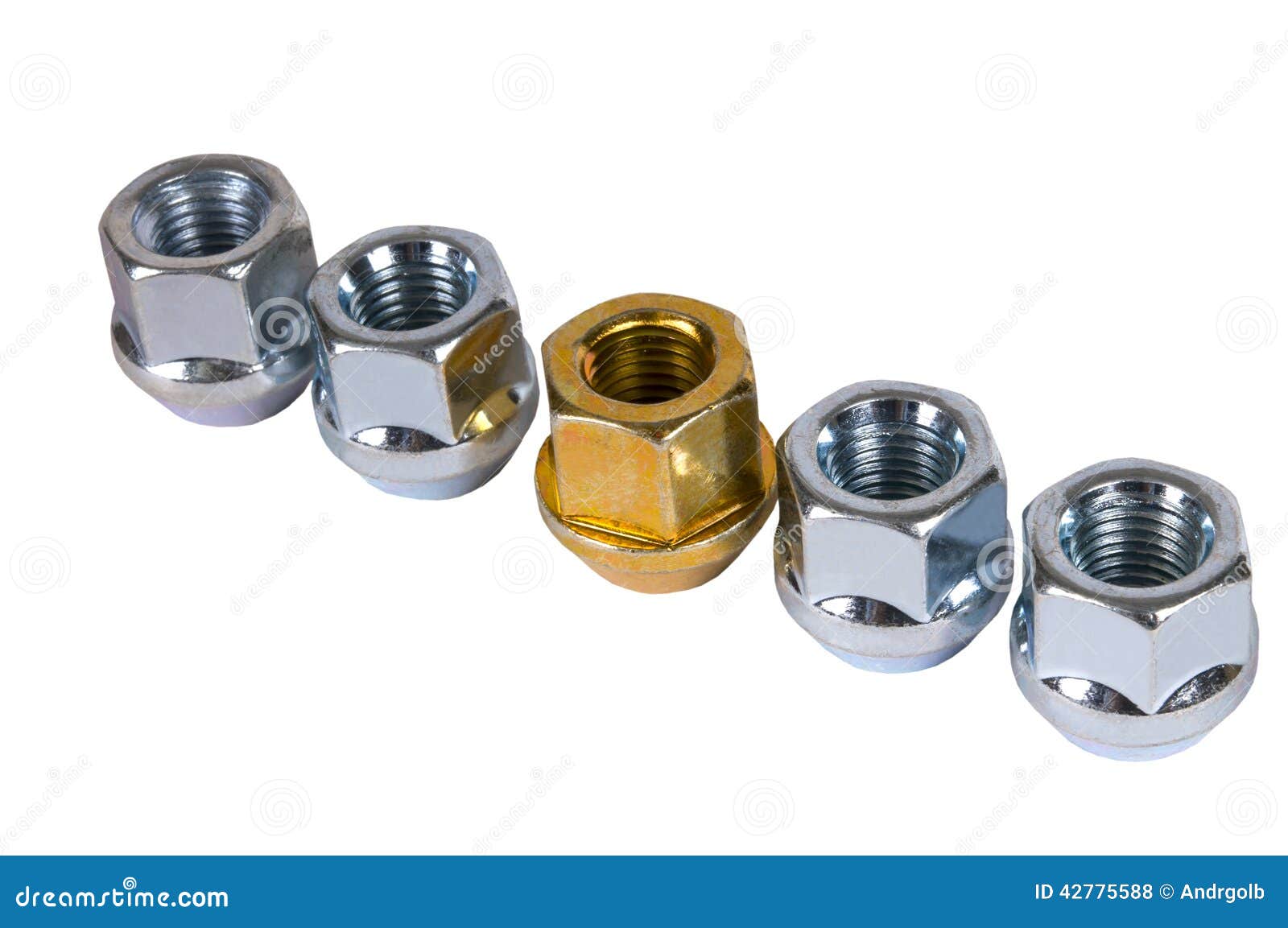 Wheel nuts. stock photo. Image of tool, transportation 42775588
