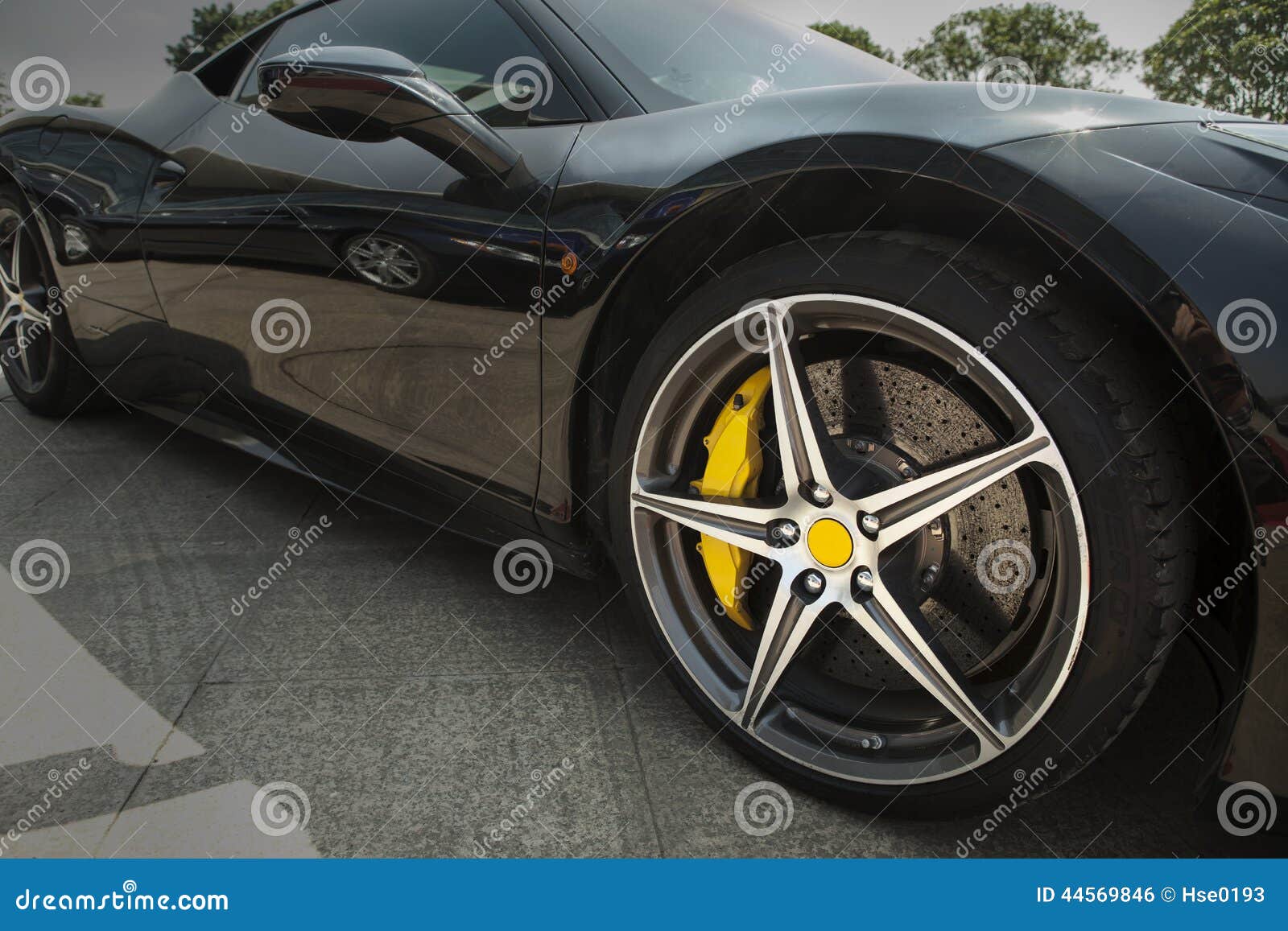 wheel of supercar