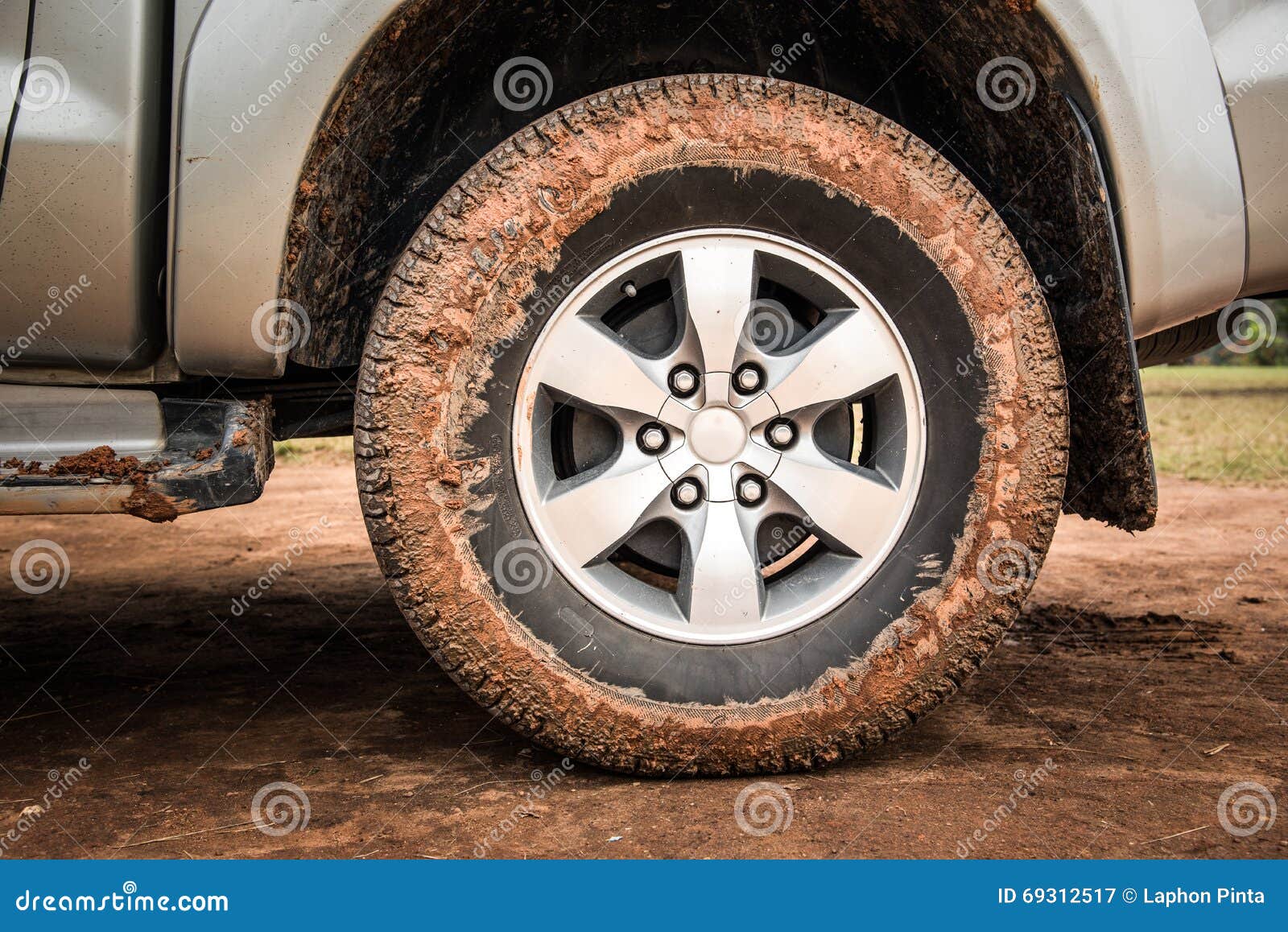Wheel Tire Mess Up with Mud Stock Image Image of dried, start 69312517