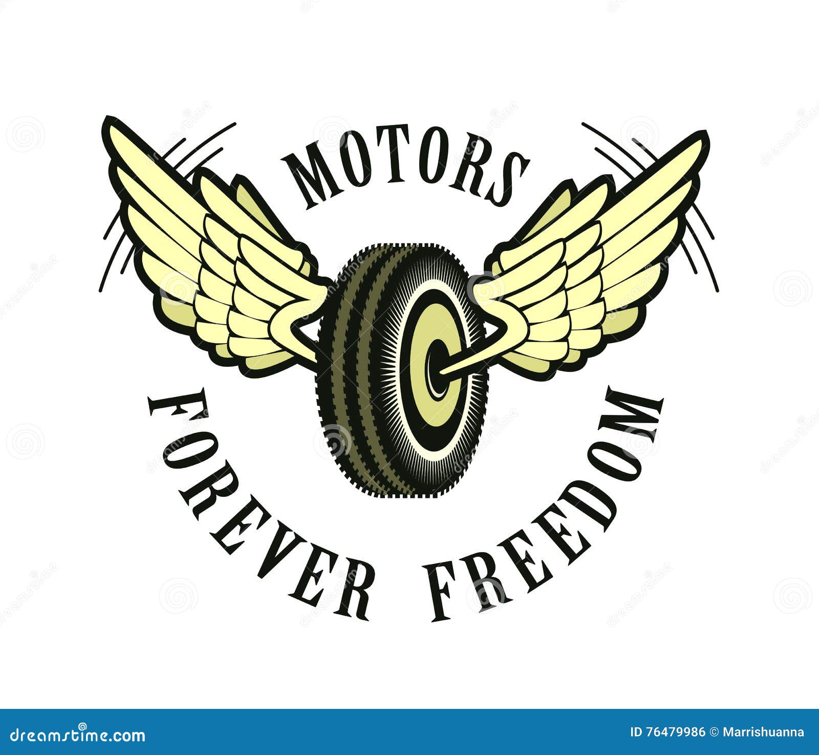 Wheel and wings stock vector. Illustration of background 76479986