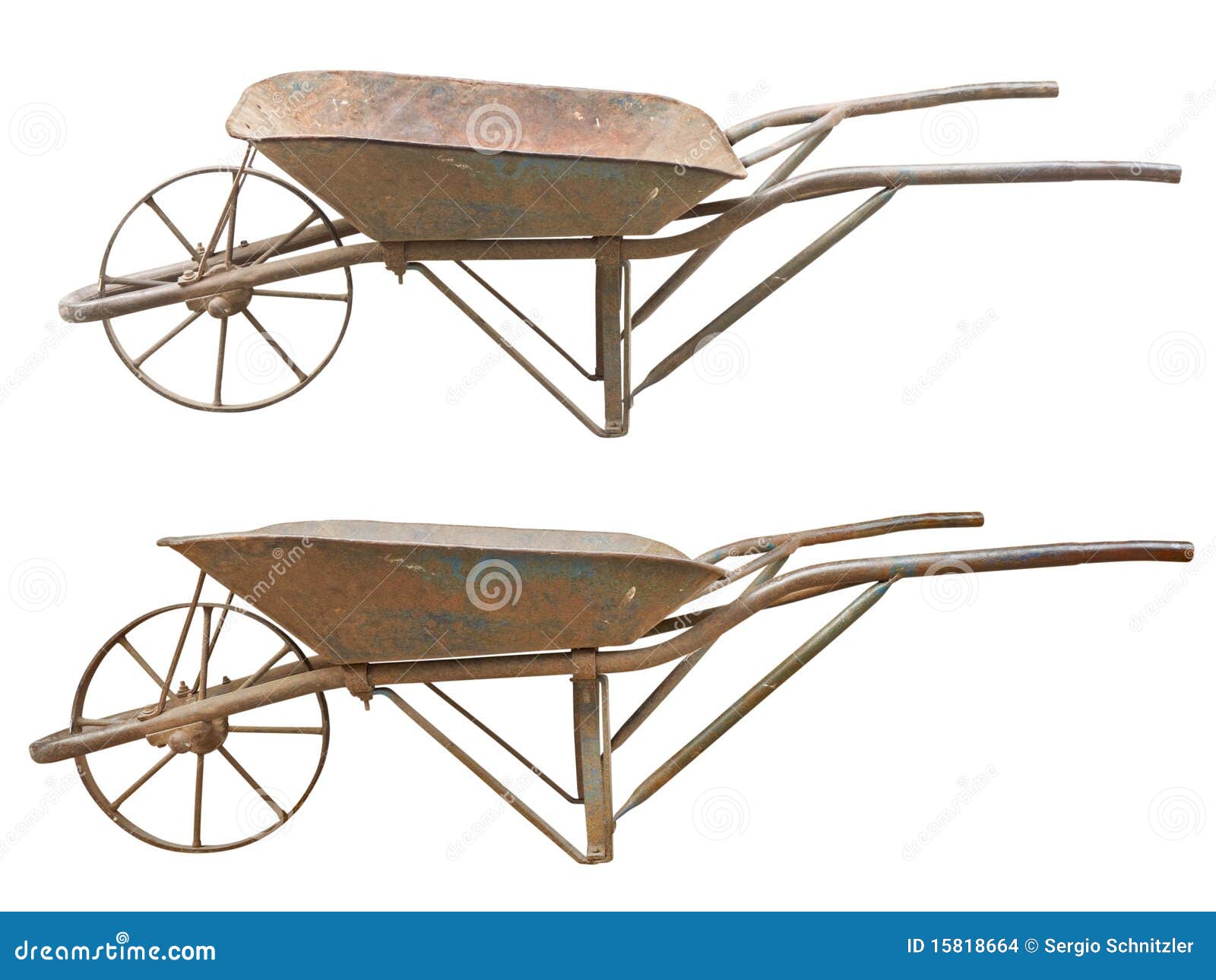 Wheelbarrow stock photo. Image of view, tools, gardening 15818664