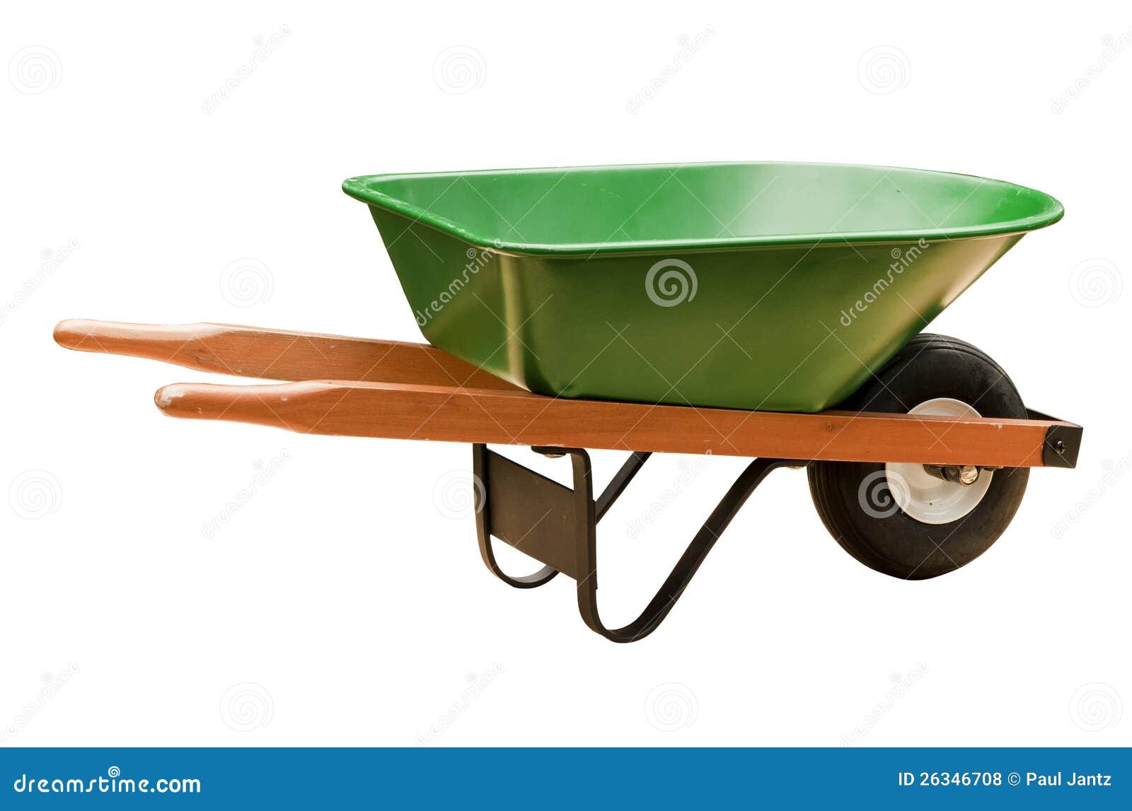 Wheelbarrow stock photo. Image of path, transport, handles 26346708