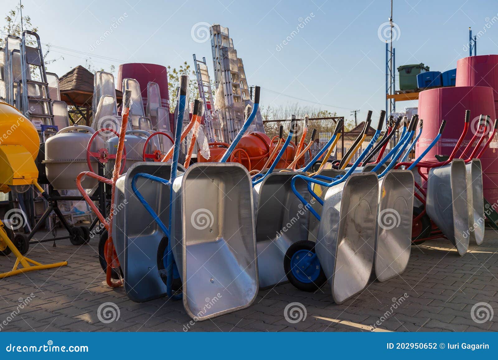 Wheelbarrows or Carts for Construction Work. Wholesale Base or