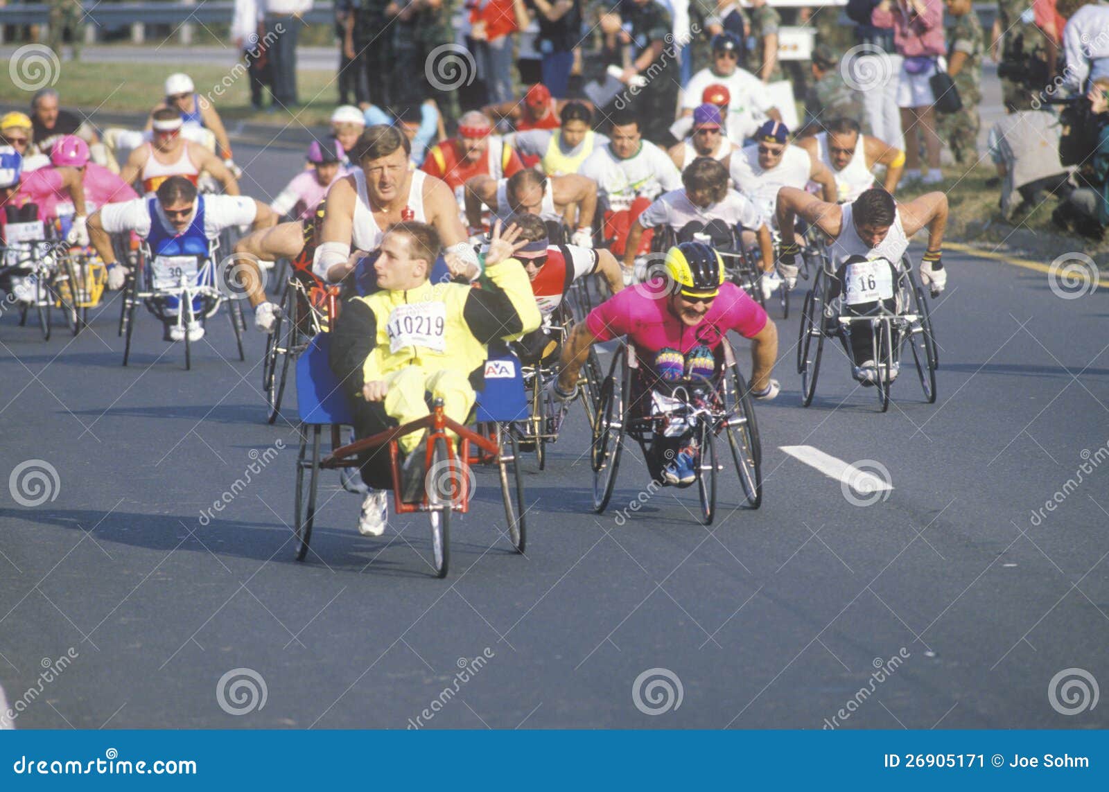 Wheelchair Athletes in Marathon Run Editorial Photo Image of