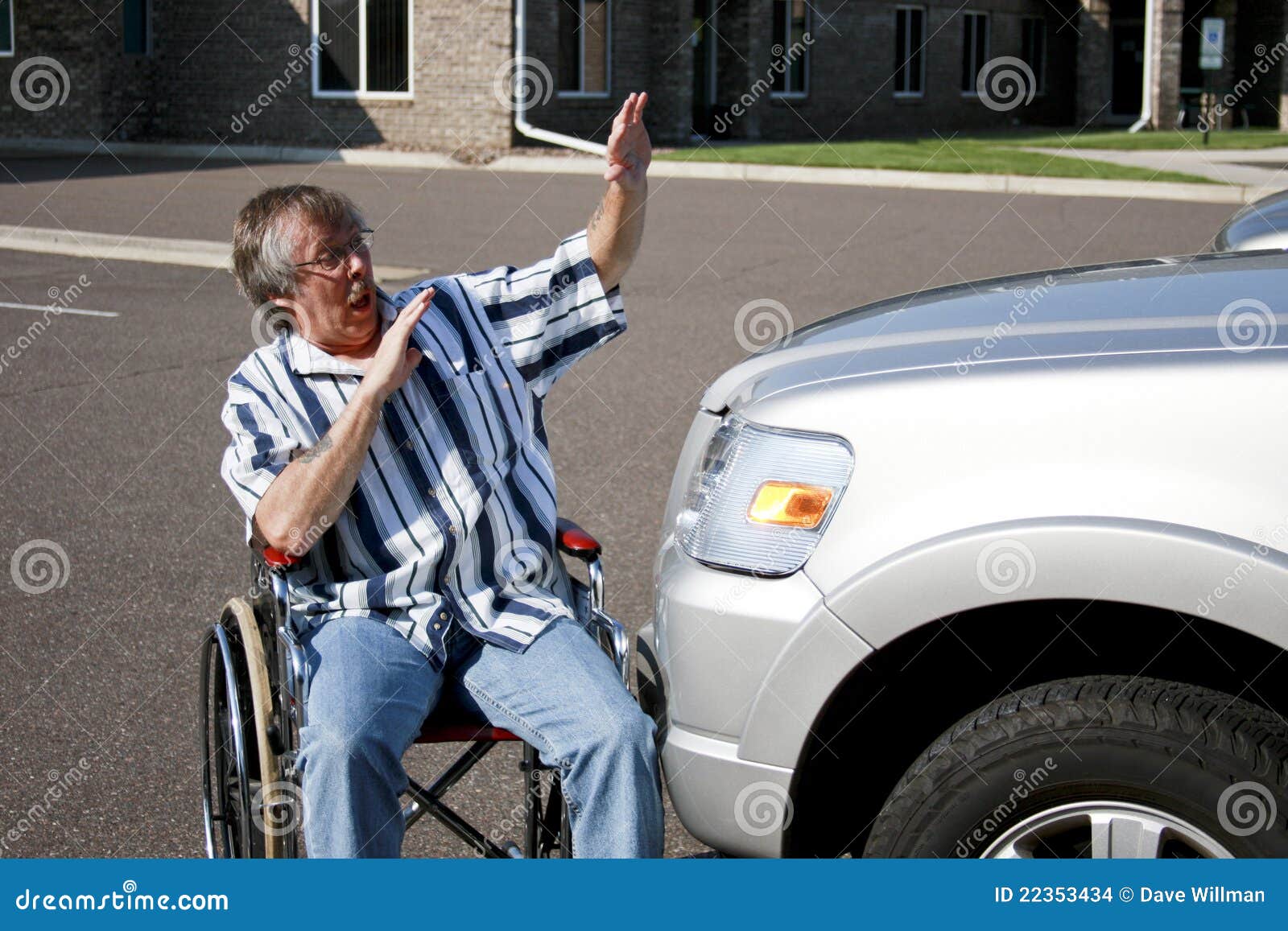 Wheelchair car accident stock photo. Image of wheelchair 22353434