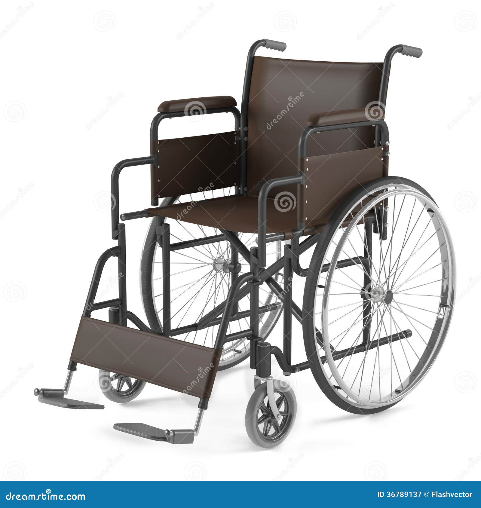 Wheelchair front isolated stock illustration. Illustration of isolated