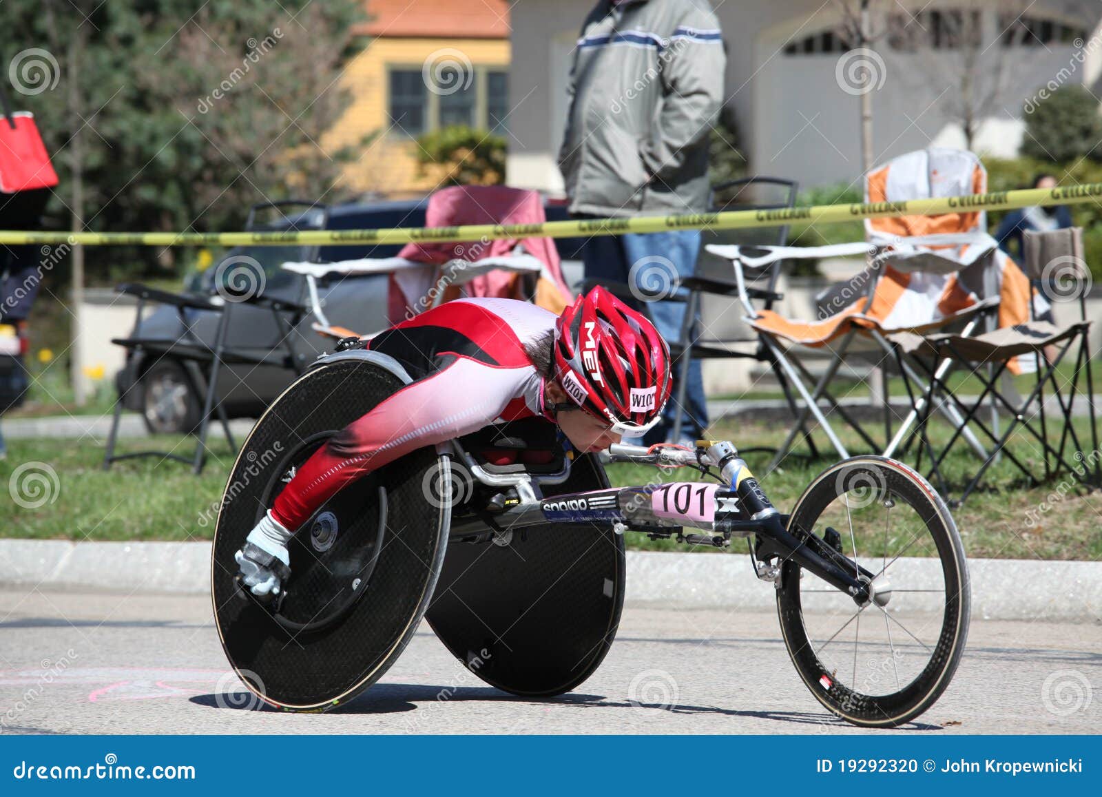 Wheelchair and Handcycle Racers Participated in Th Editorial Image
