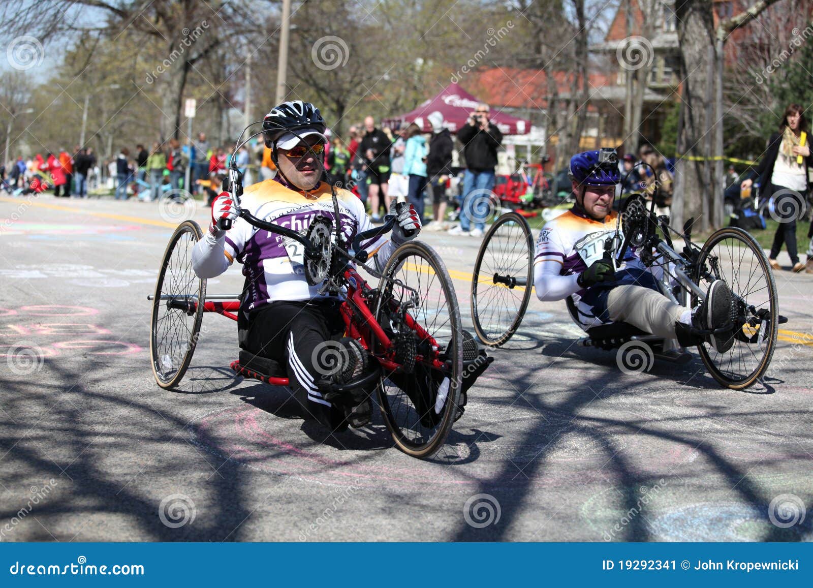 Wheelchair and Handcycle Racers Participated in Th Editorial Photo
