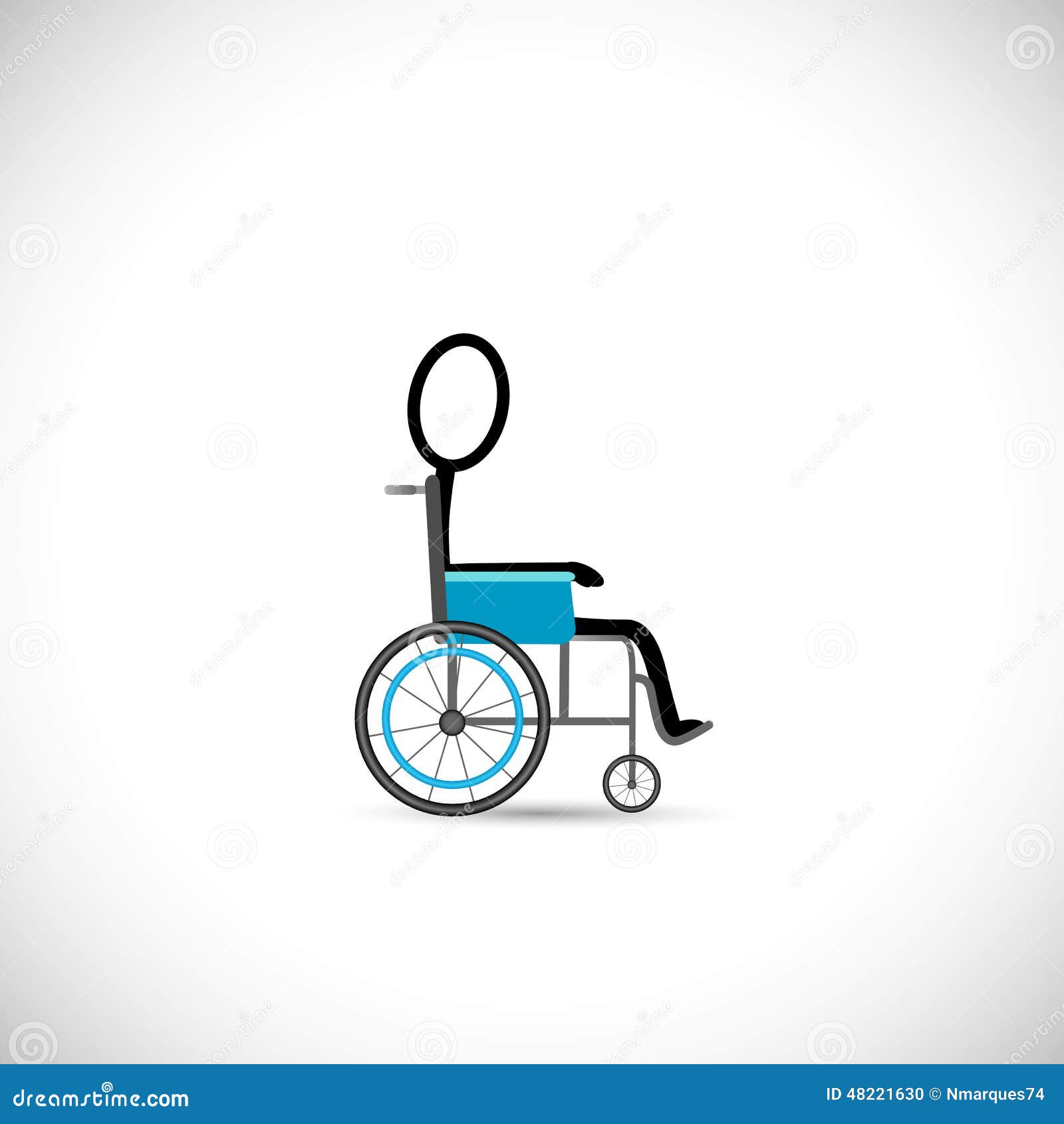 Wheelchair Illustration Stock Vector - Image: 48221630