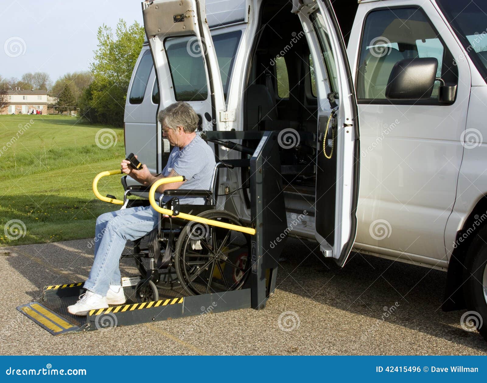 Wheelchair lift van stock photo. Image of assist, disabled 42415496