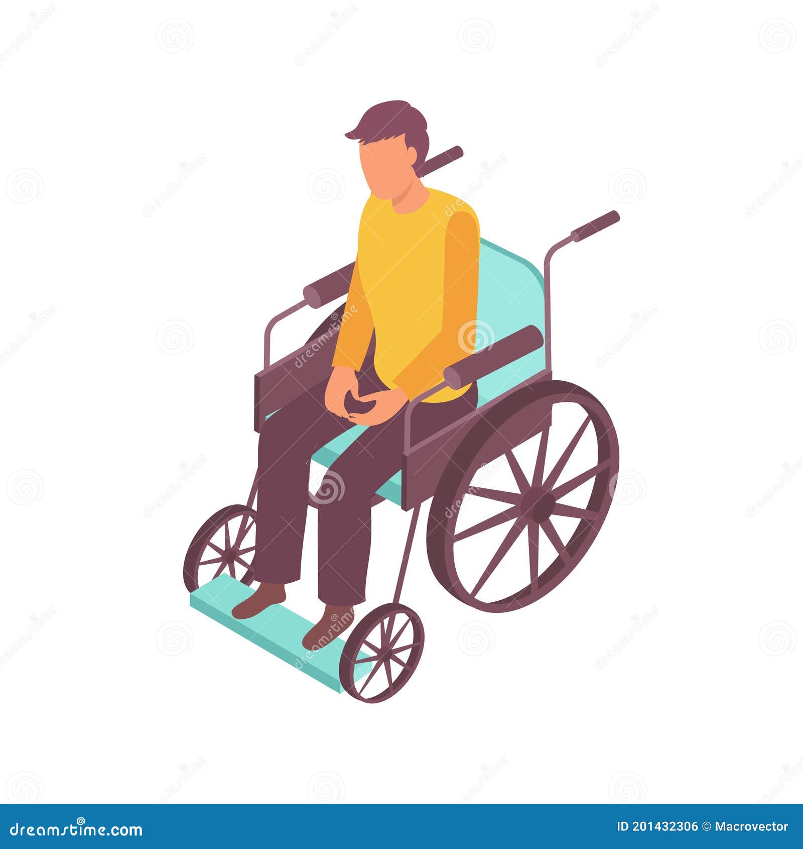 Wheelchair Passenger Transport Composition Stock Vector - Illustration ...