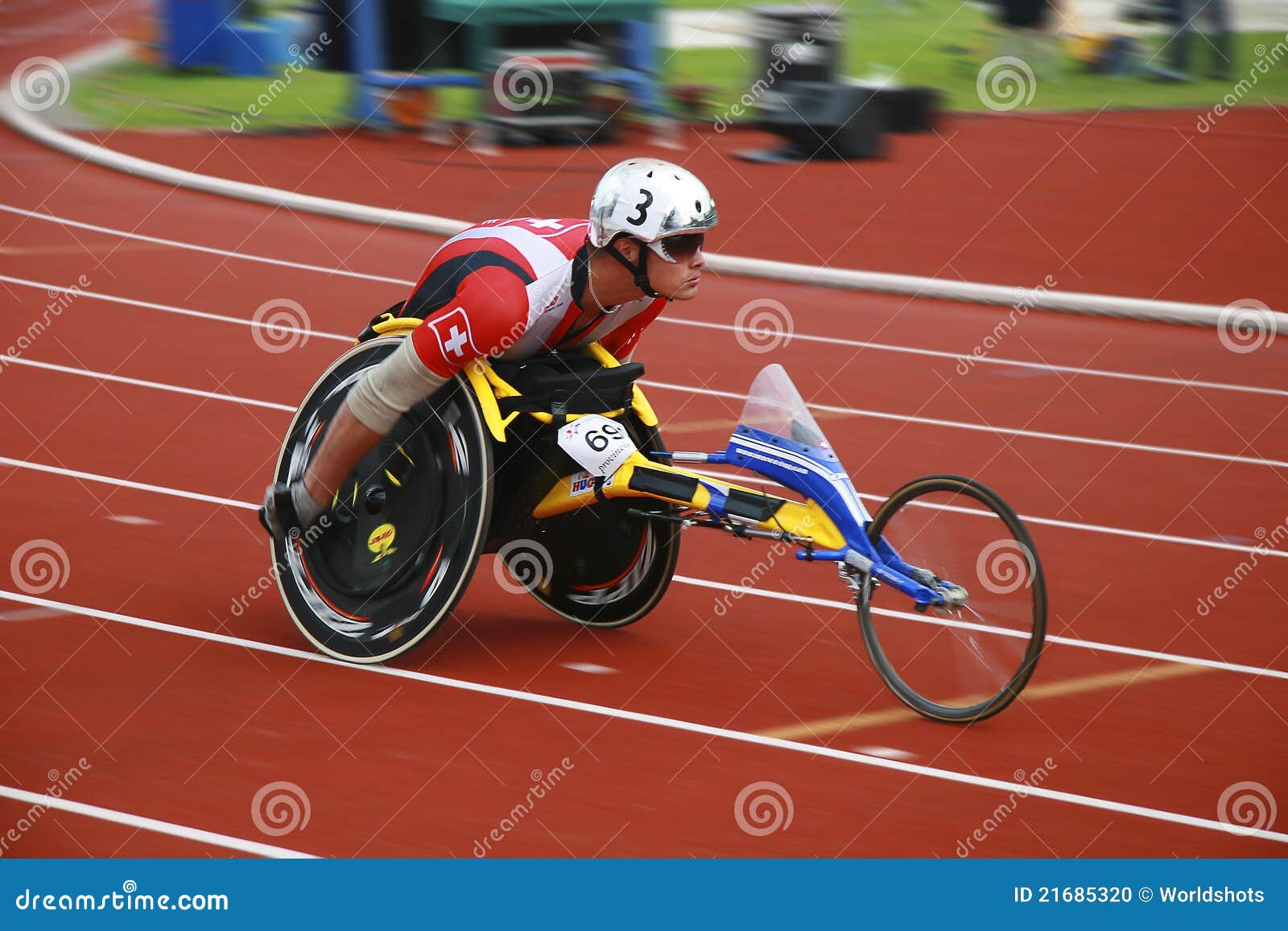 Wheelchair race. IPC World championship athletics Assen, The Netherlands 2006 Championship for handicapped people in multiple sports