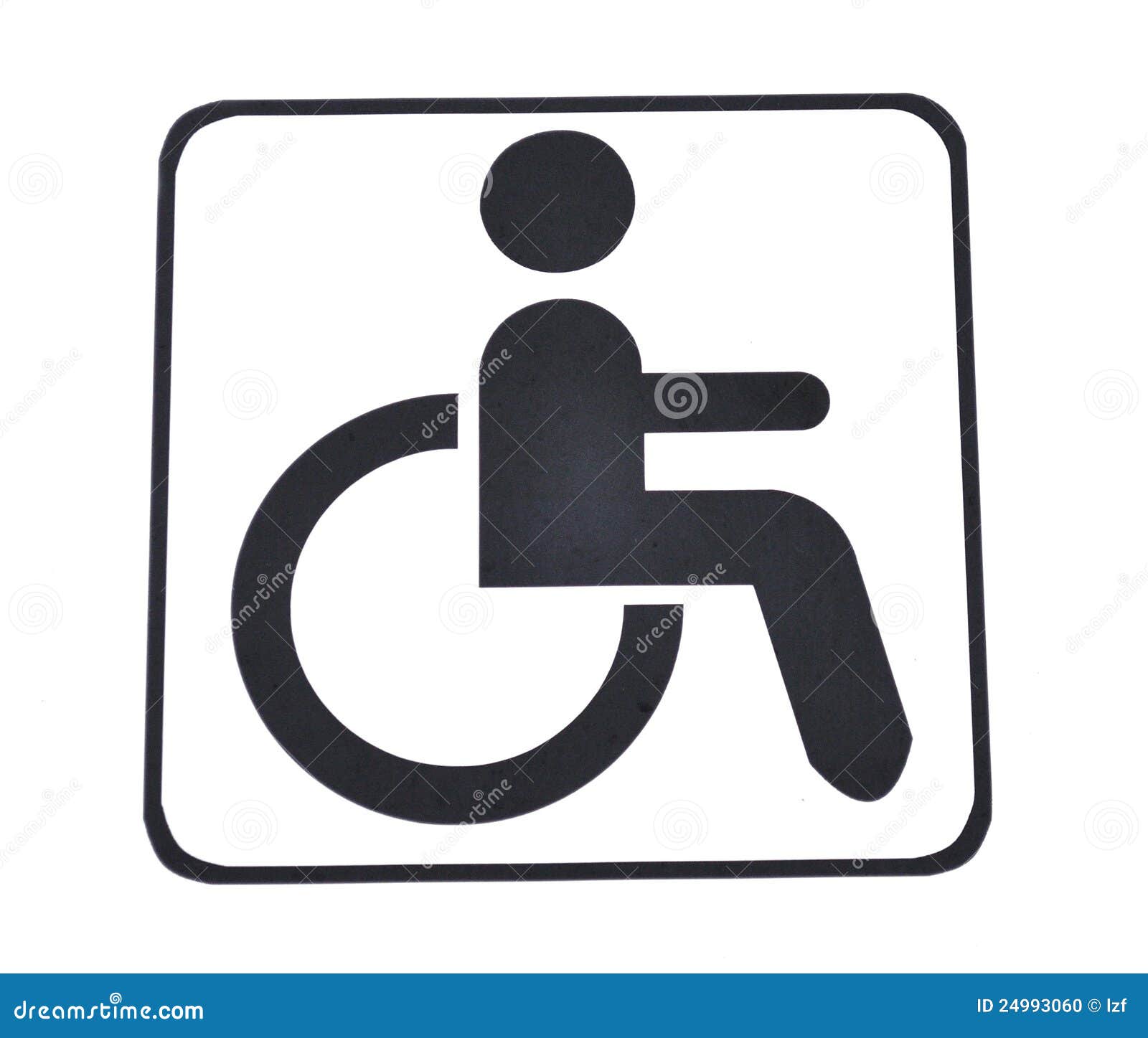 Wheelchair sign stock photo. Image of disability, closeup 24993060