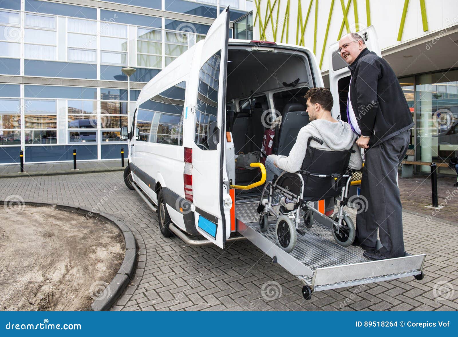 wheelchair taxi pick up