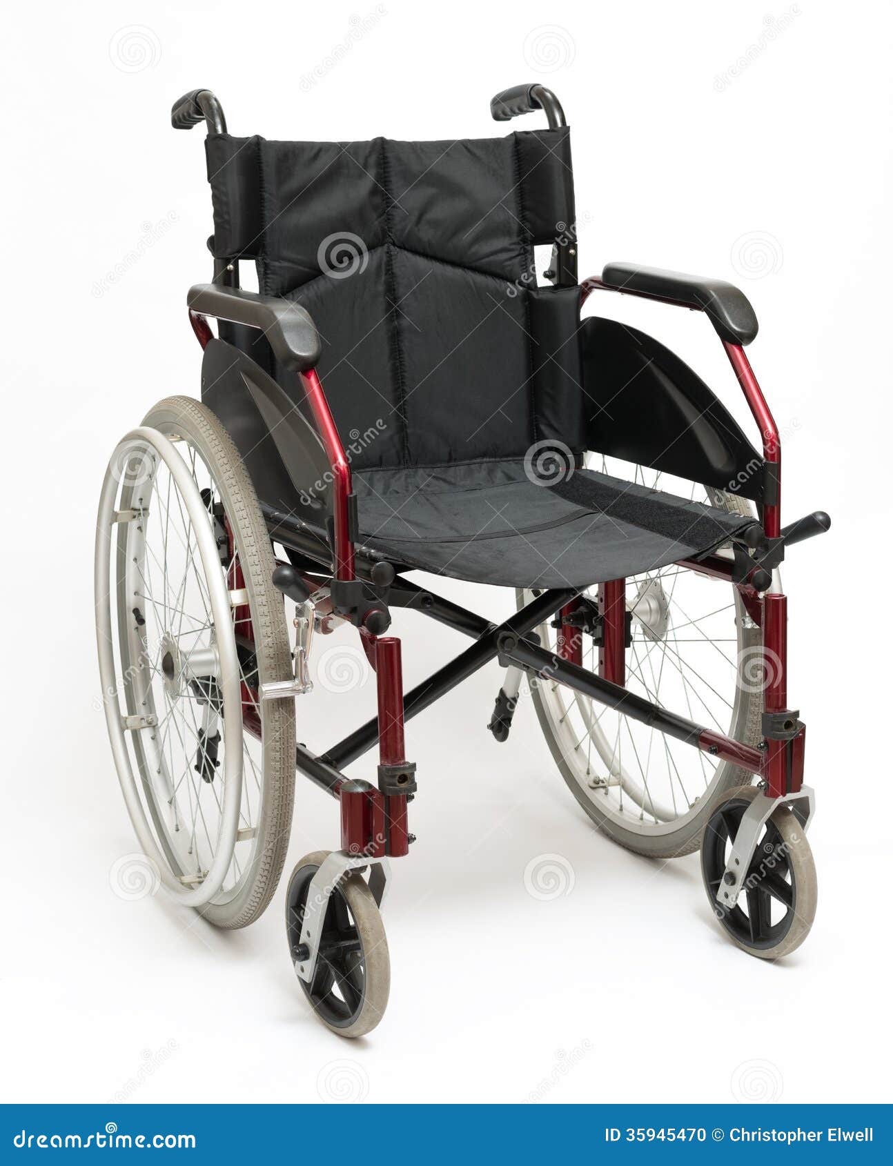 Wheelchair on White stock photo. Image of medical, disabled 35945470