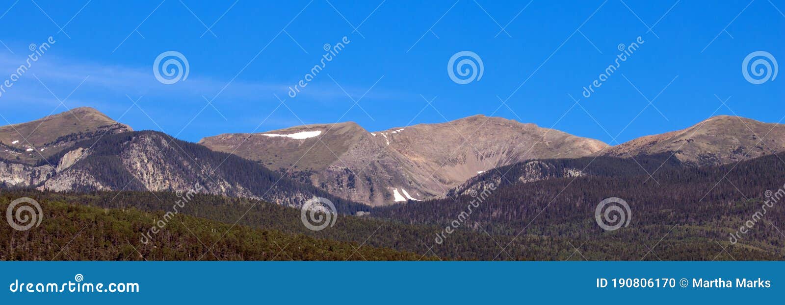 Wheeler Peak is the Highest Mountain in New Mexico Stock Photo - Image of  mountains, snow: 190806170