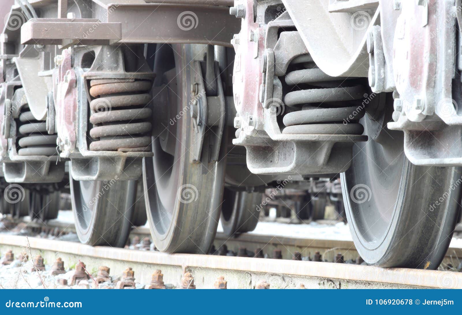 Wheels of the Freight Train Stock Photo Image of motion, rail 106920678