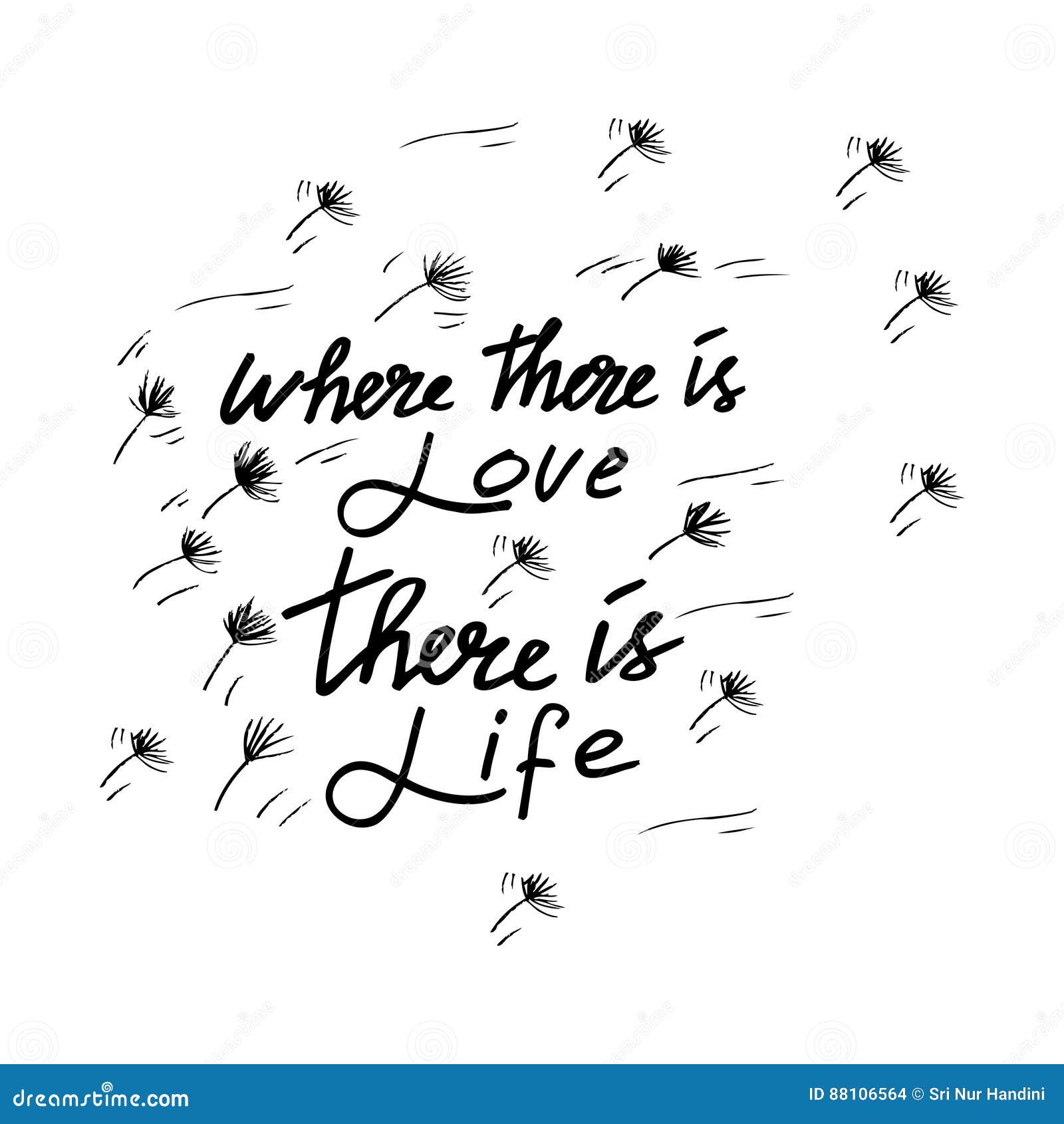 WHERE THERE IS LOVE THERE IS LIFE ~ MAHATMA GANDHI Stock Photography ...