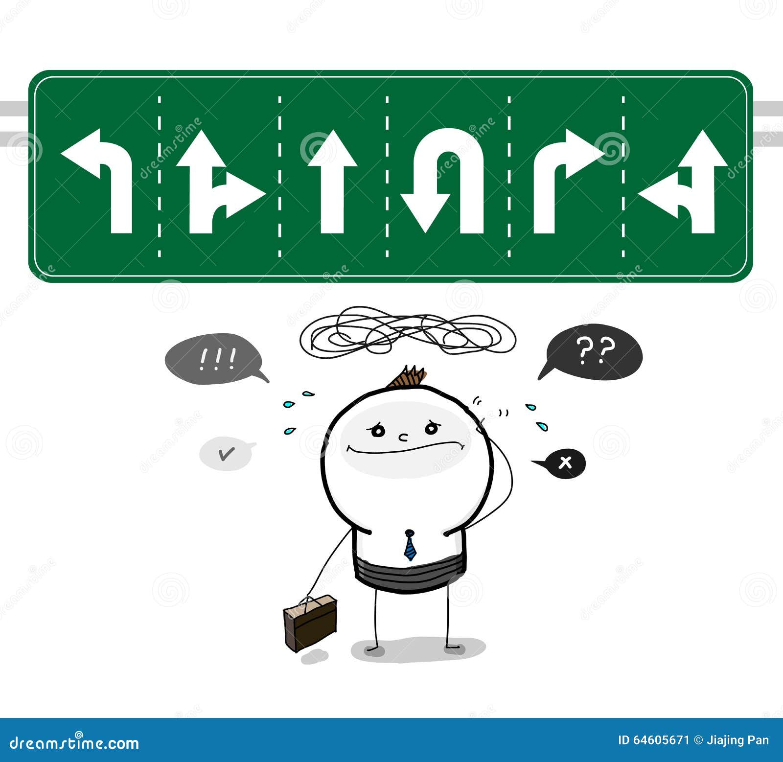 Which Way Is The Right Direction Stock Illustration Illustration Of Which Way Is The Right Direction Stock Illustration Illustration Of