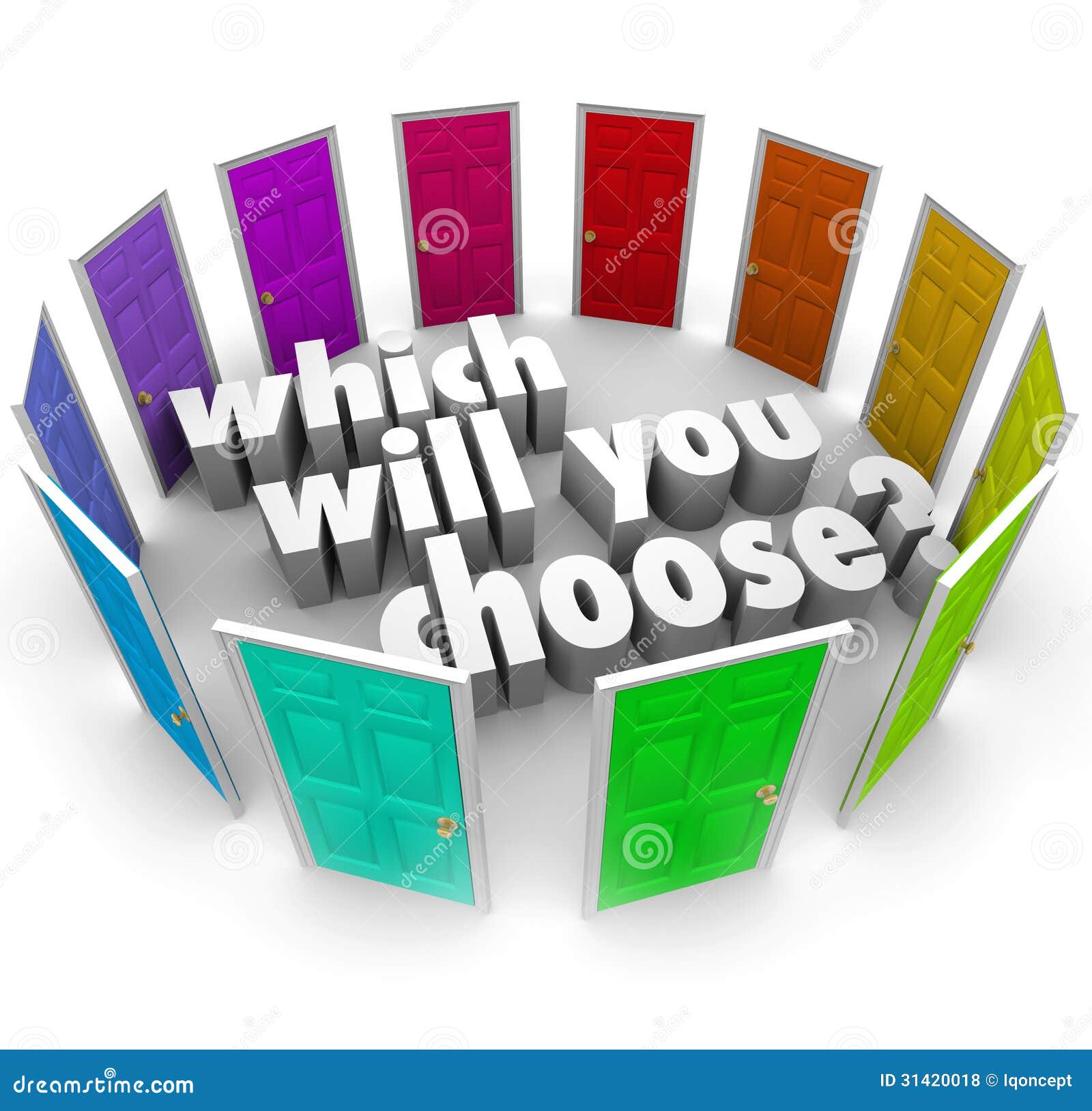 which will you choose many doors paths opportunities