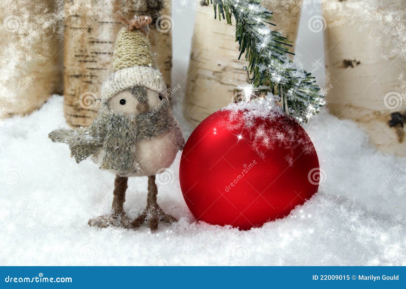whimsical christmas bird