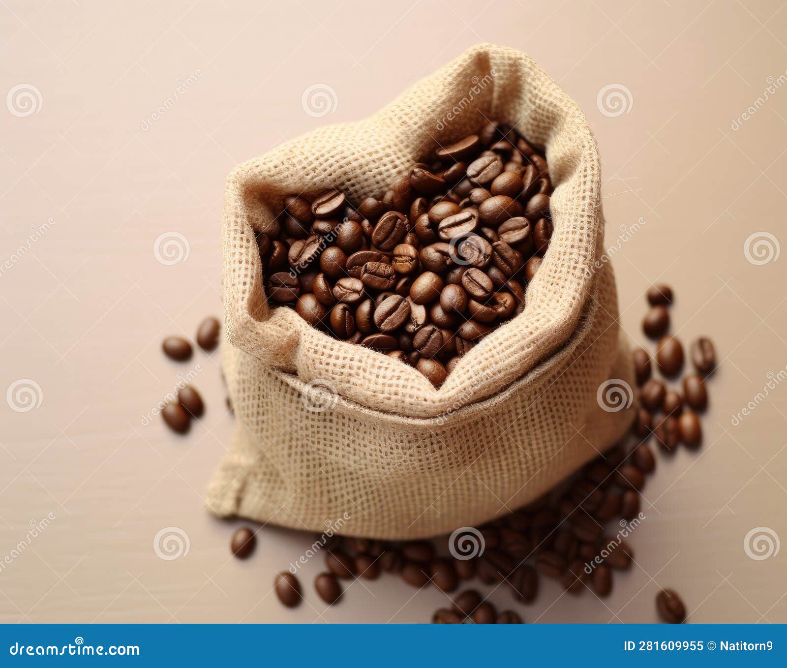 Whimsical Dreams in Sweet Coffee Beans AI Generated Stock Illustration Illustration of