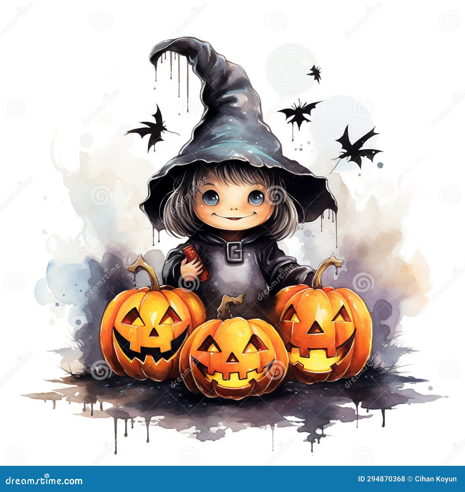 Whimsical Halloween Jack O Lanterns In A Pumpkin Patch Stock Whimsical Halloween Jack O Lanterns In A Pumpkin Patch Stock