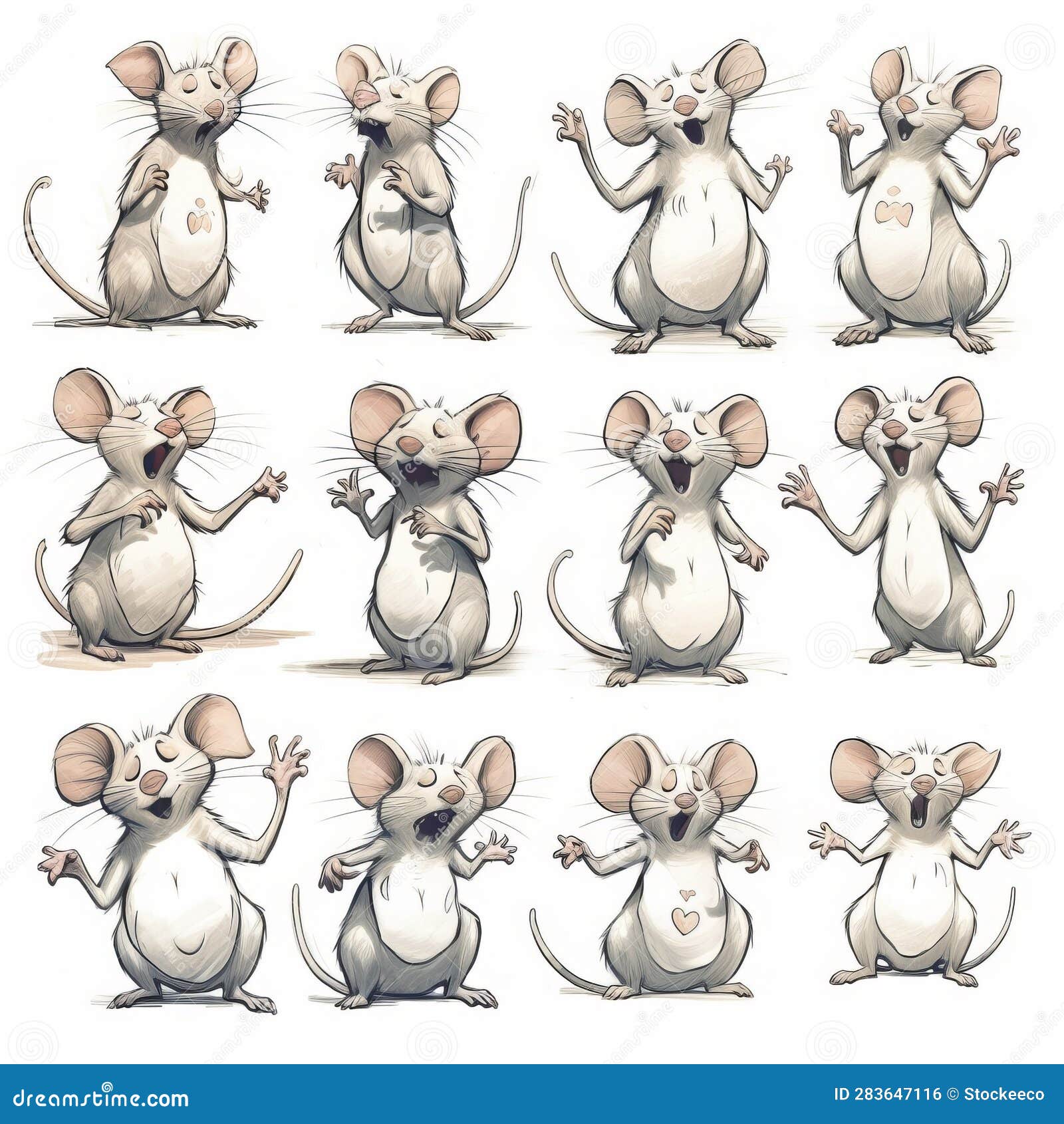 whimsical mouse poses: a playful collection inspired by raphael lacoste and lisa parker