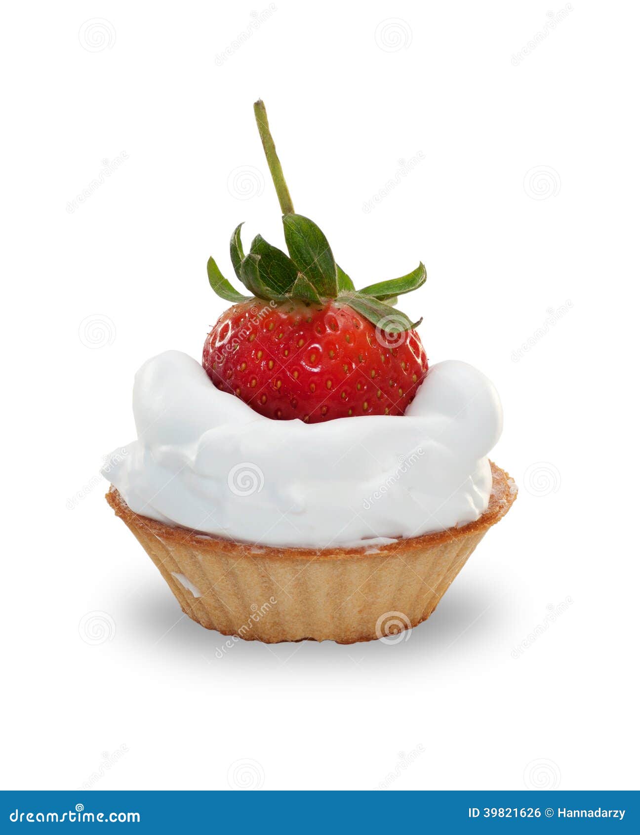 Whipped Cream in Basket with Strawberries Stock Photo Image of macro