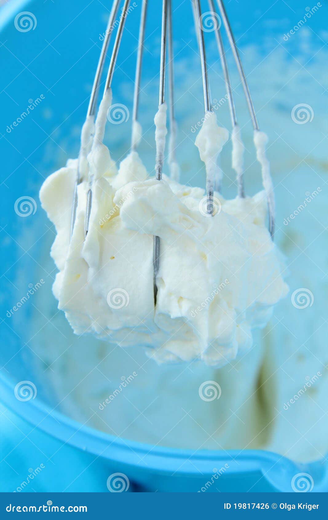 Whipped Cream on the Metal Beaters Stock Photo Image of glass, wire