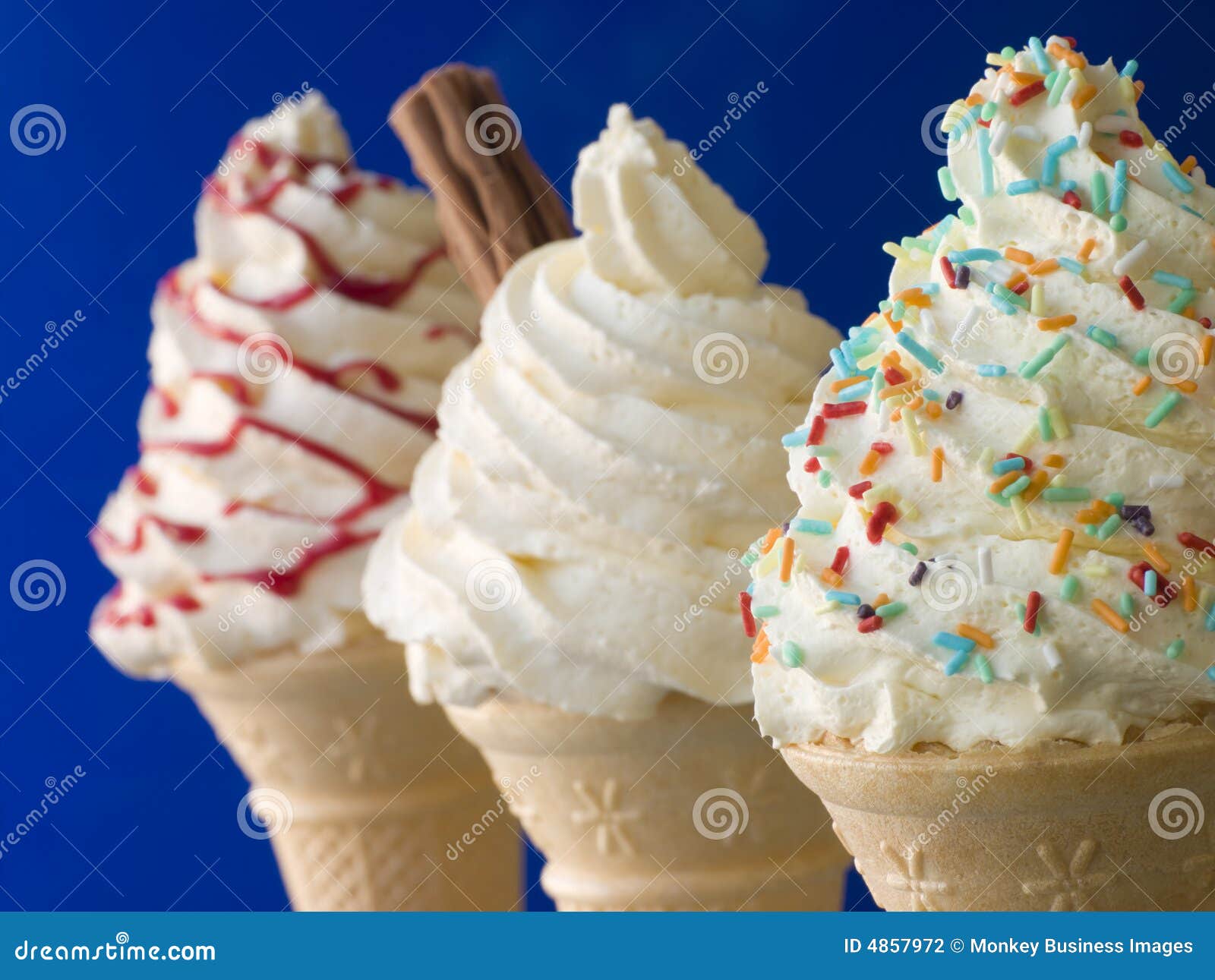 whipped ice cream cones toppings