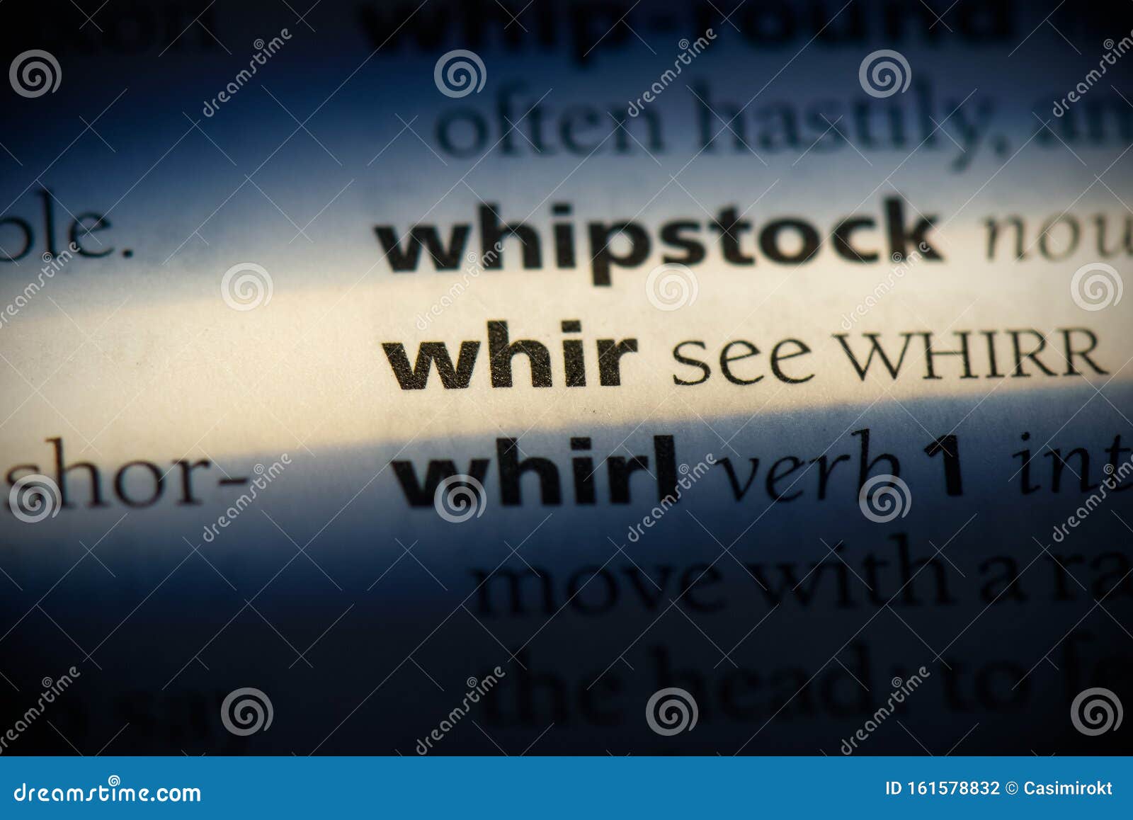 Whir stock photo. Image of highlight, thesaurus, printed 161578832