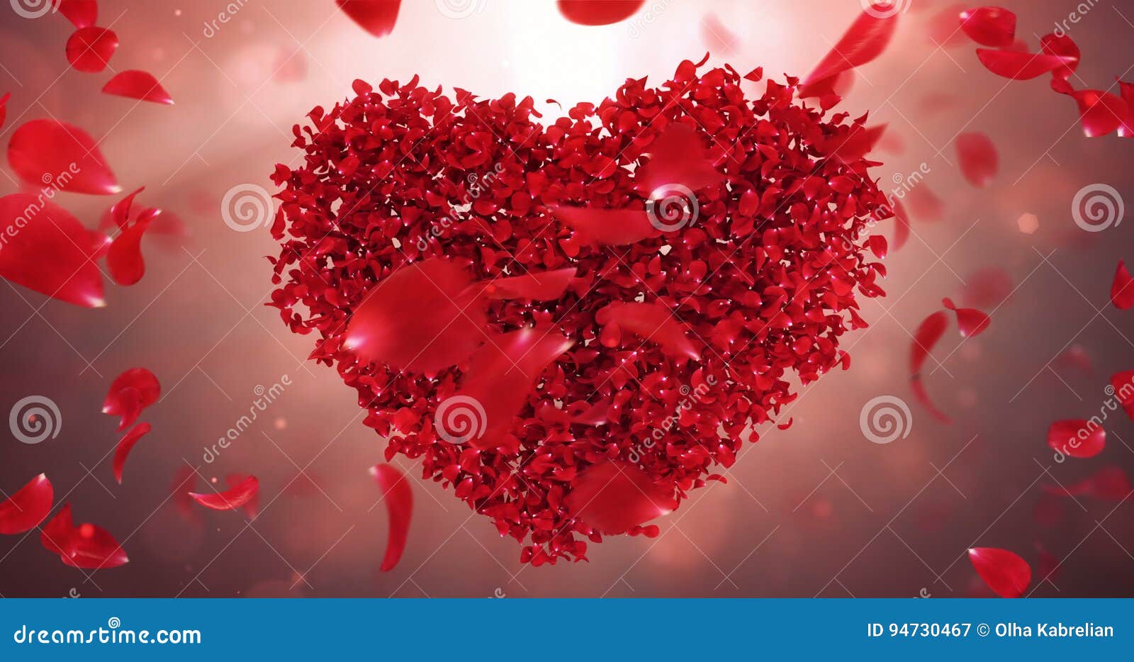 Whirl Rotating Red Rose Flower Petals in Lovely Heart Shape Background Loop  4k Stock Video - Video of holiday, petals: 94730467