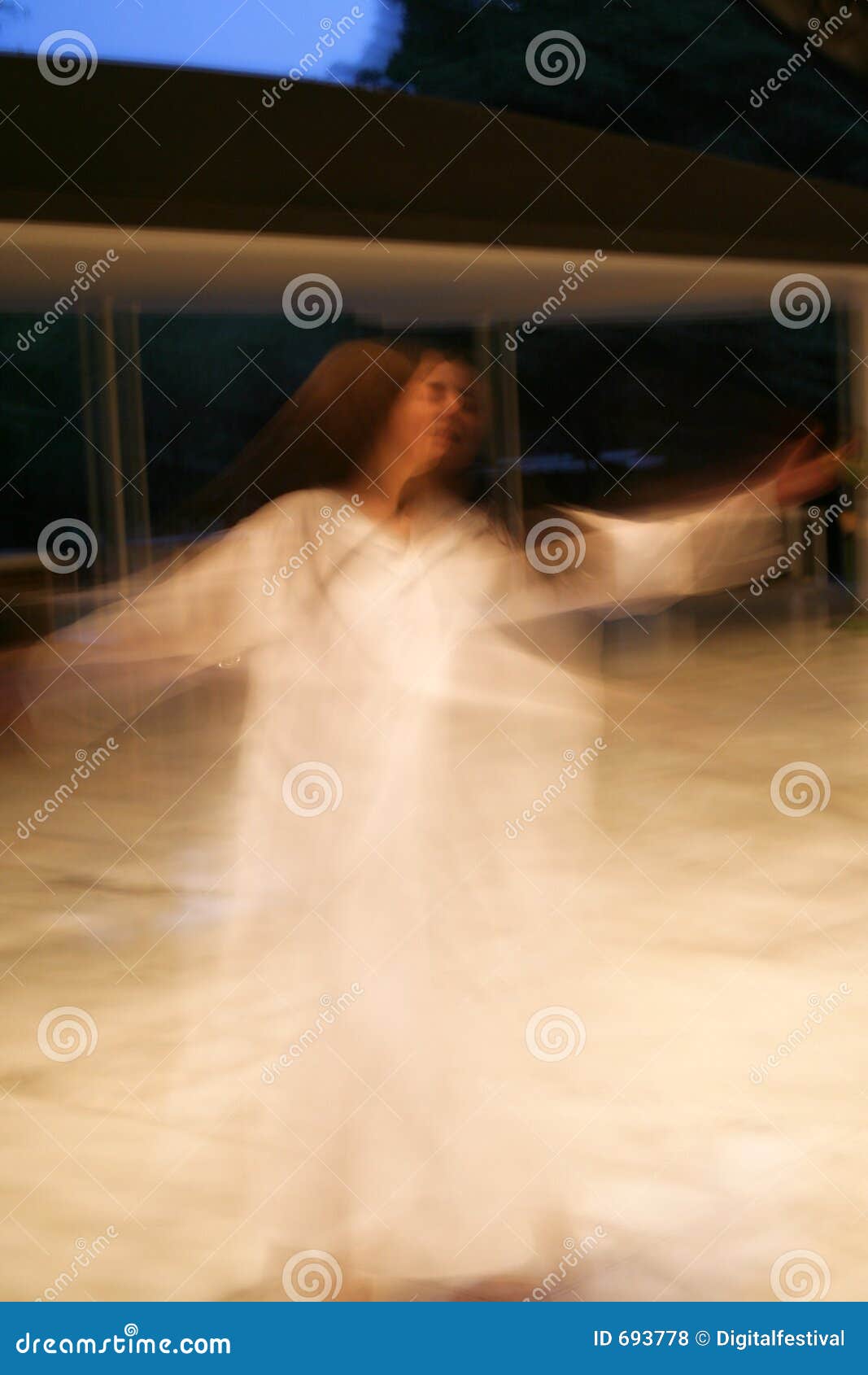 whirling dancing girl blur