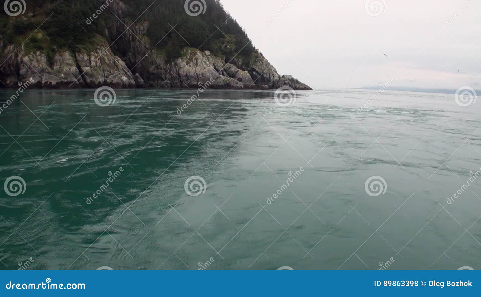 Whirlpool of Water of Pacific Ocean on Background Amazing ...
