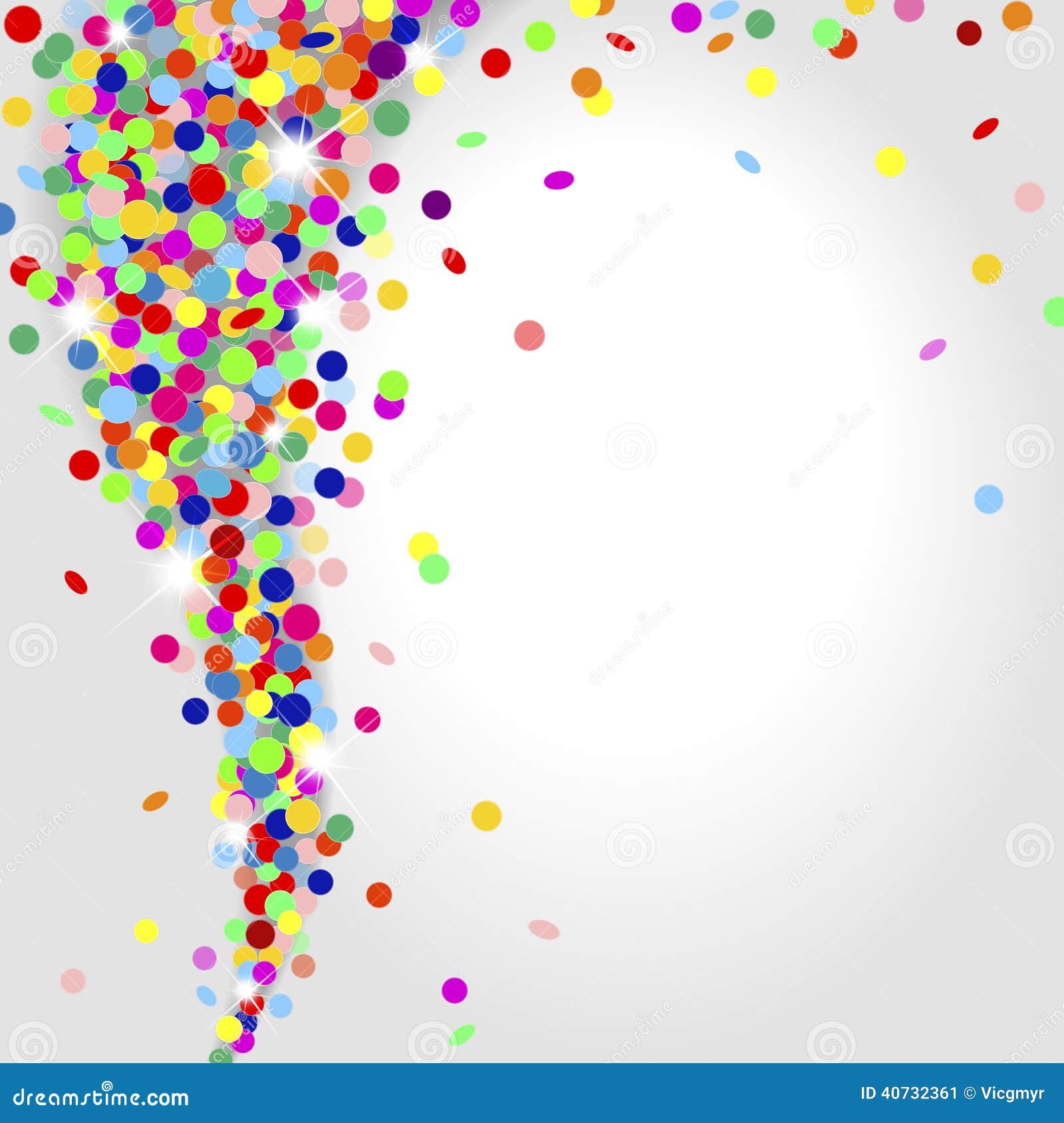 whirlwind of confetti illustration 40732361 megapixl