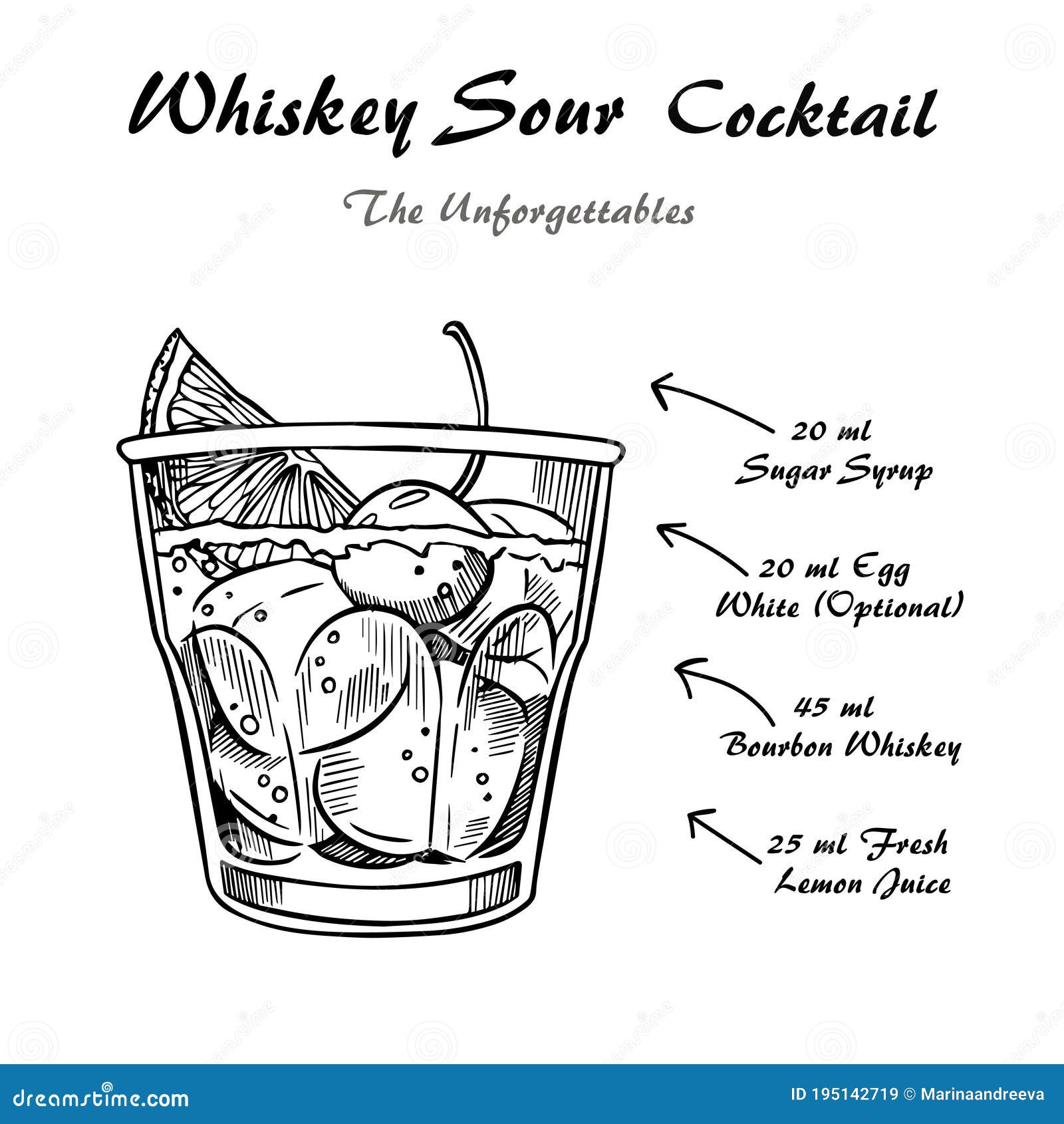 whisky sour recipe without egg white