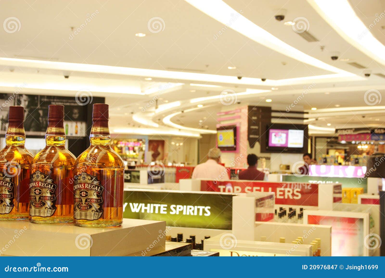 Whisky Bottles On Sale At IGI Airport, India Editorial