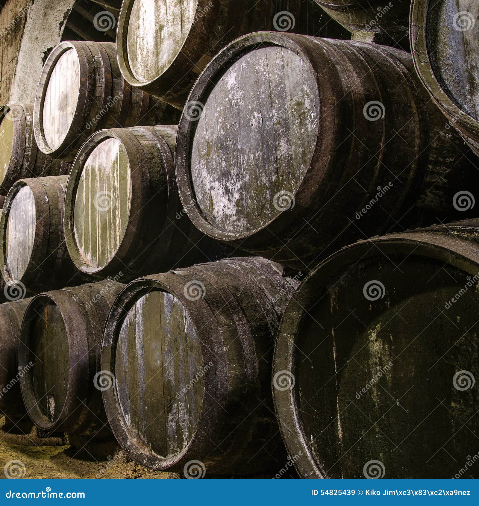 Whisky or wine barrels stock image. Image of store, barrel 54825439