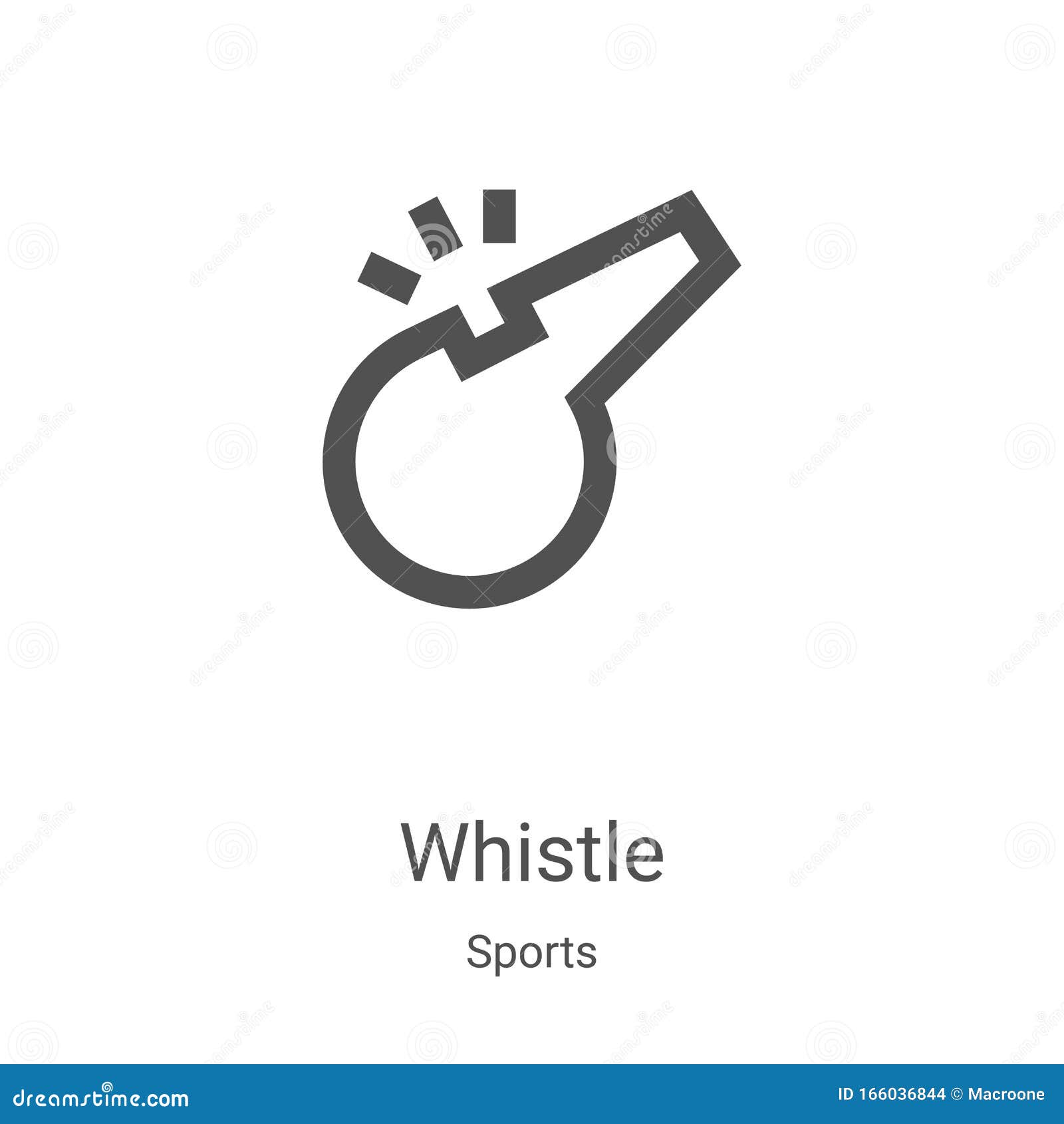 whistle icon  from sports collection. thin line whistle outline icon  . linear  for use on web and