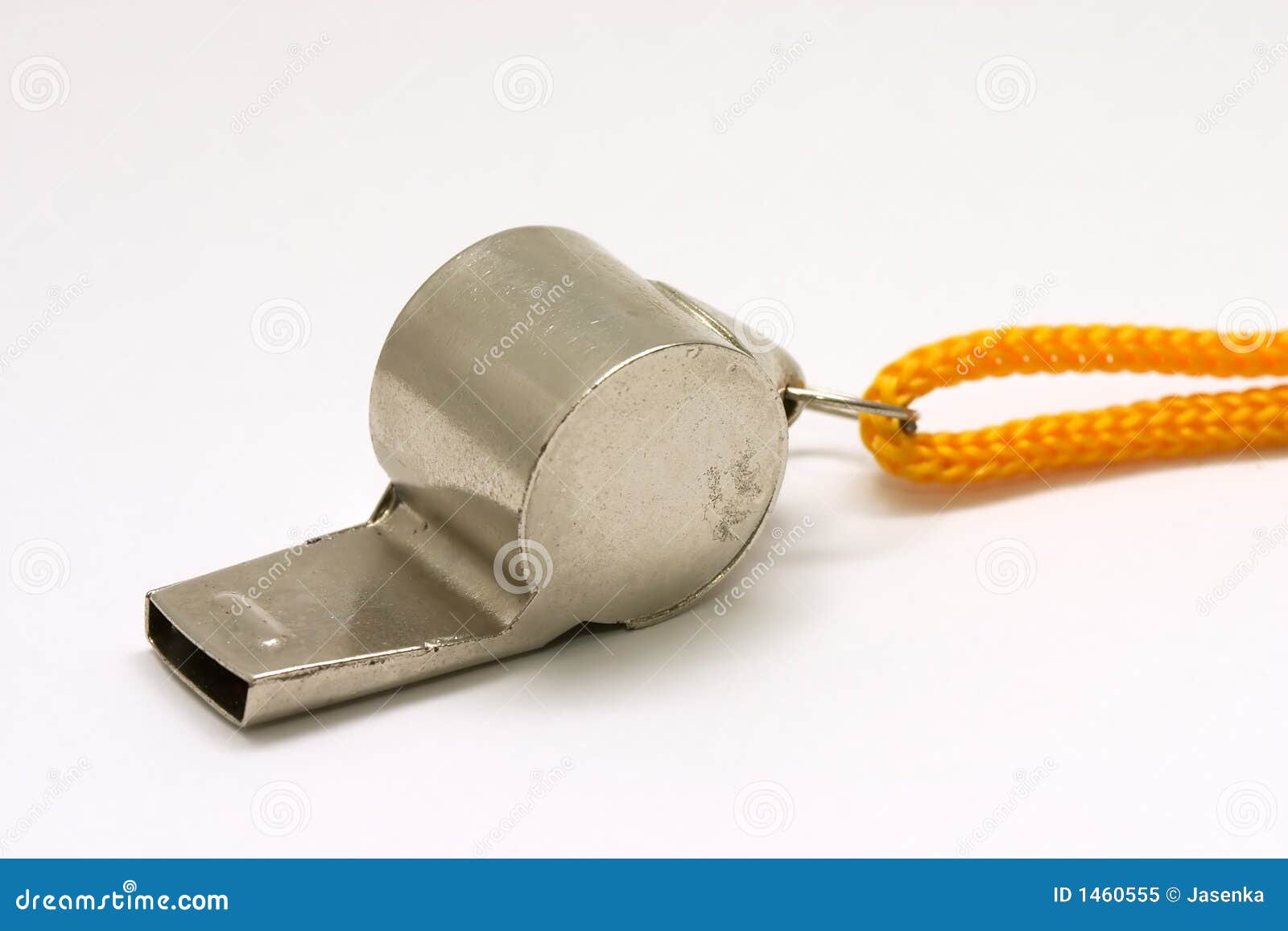 Whistle with yellow string stock image. Image of coach - 1460555