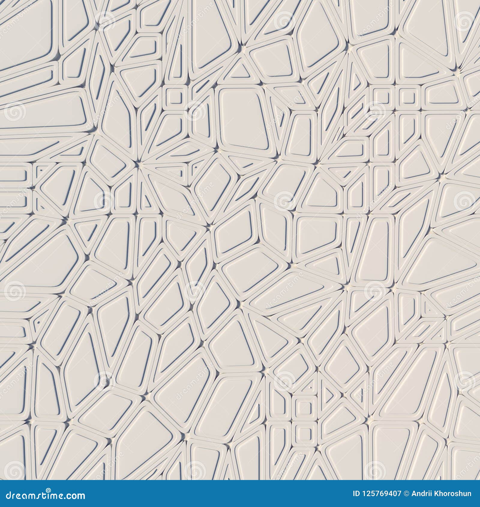 White Abstract Architectural Surface Shape. 3d Rendering Stock