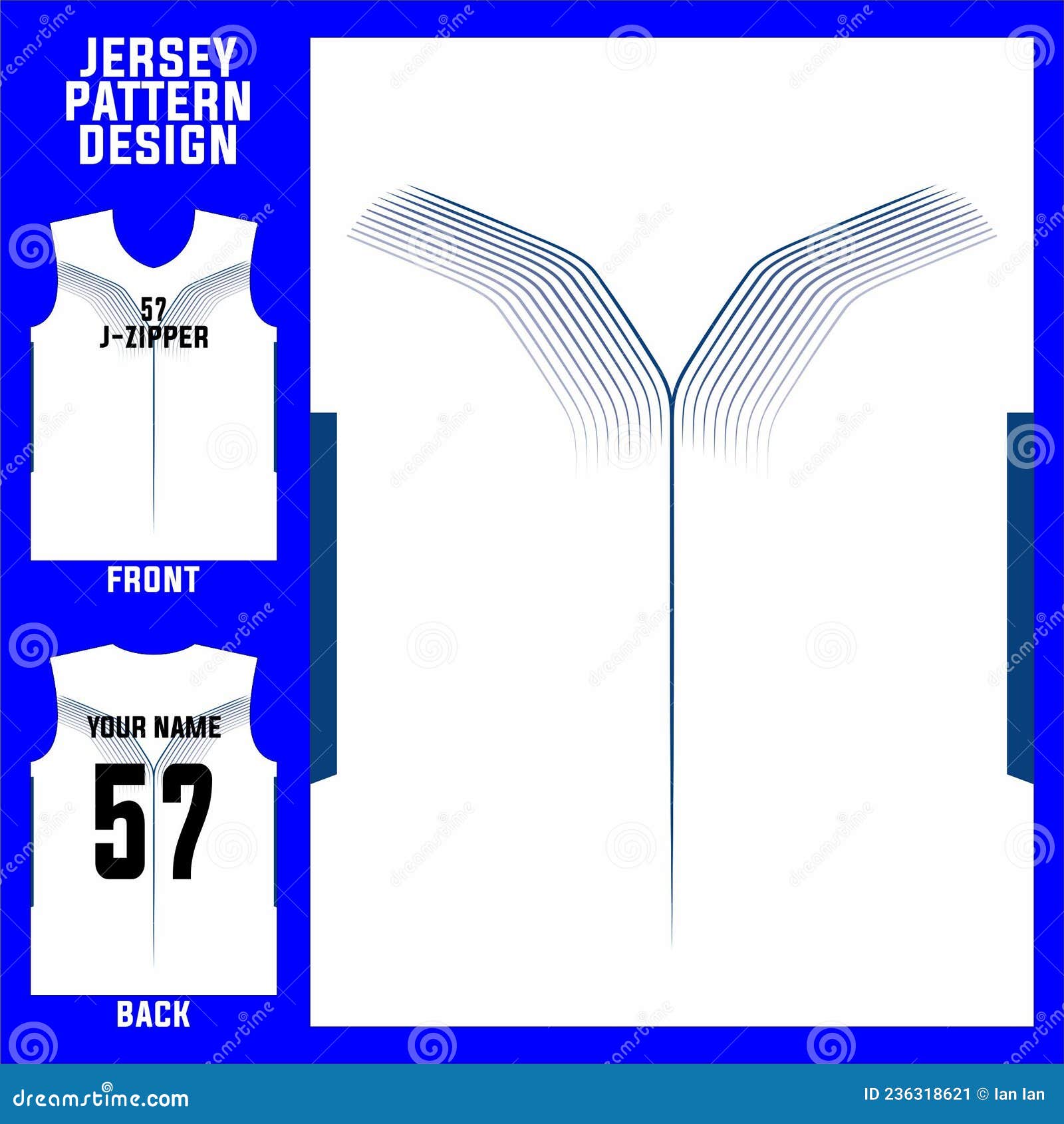 abstract concept vector jersey pattern template for printing or